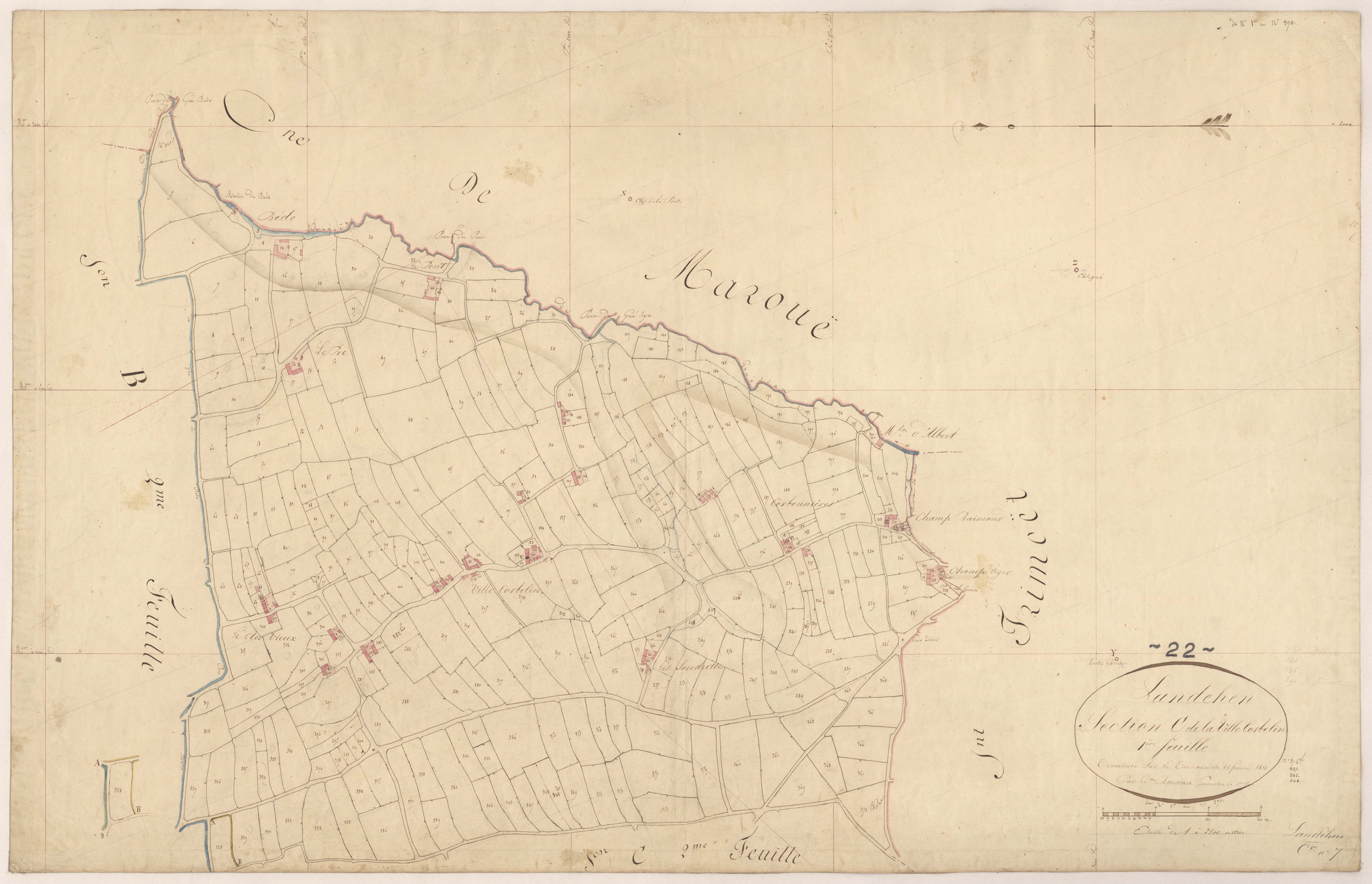 Landéhen - Section C, 1re feuille