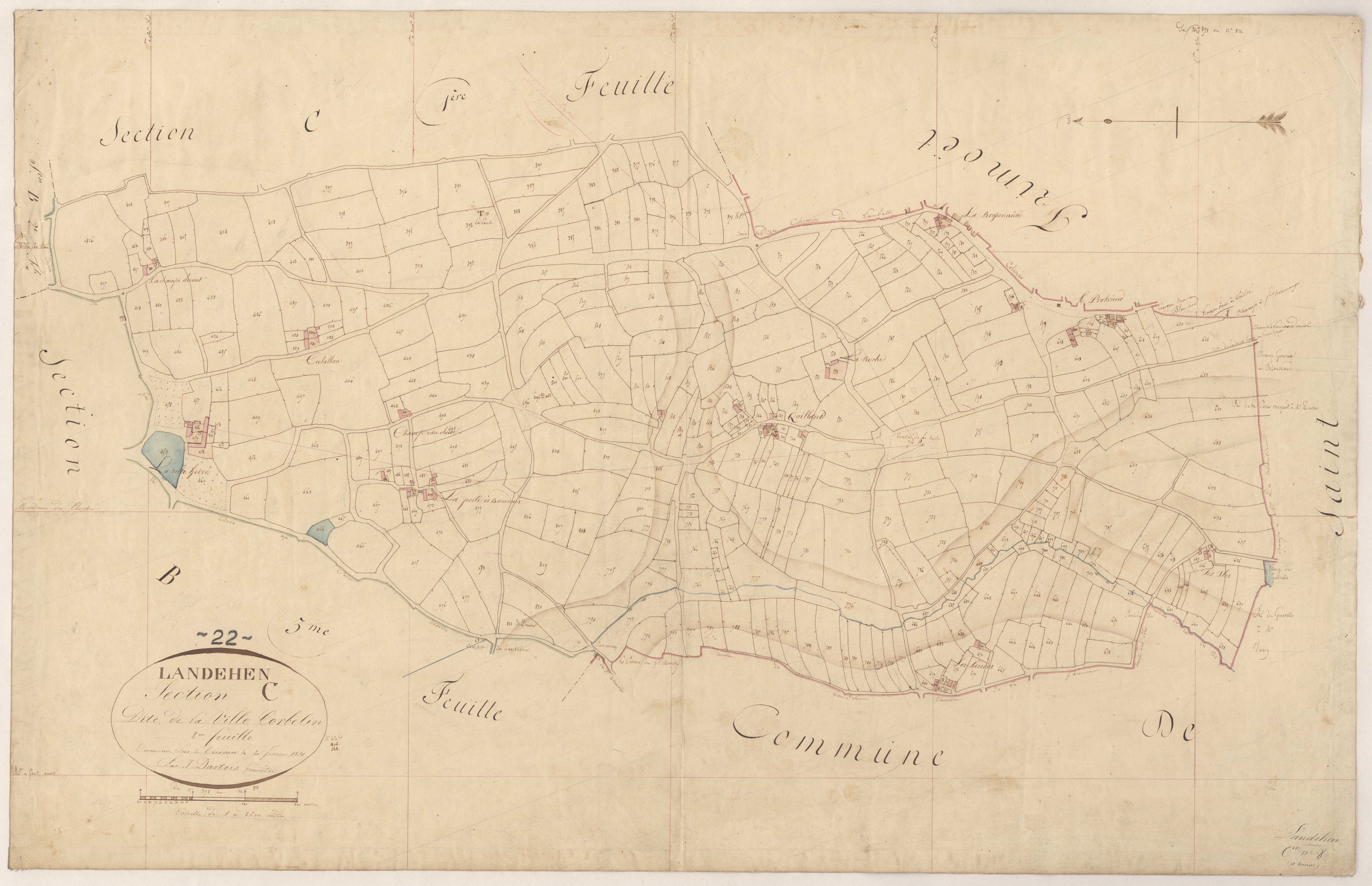 Landéhen - Section C, 2e feuille