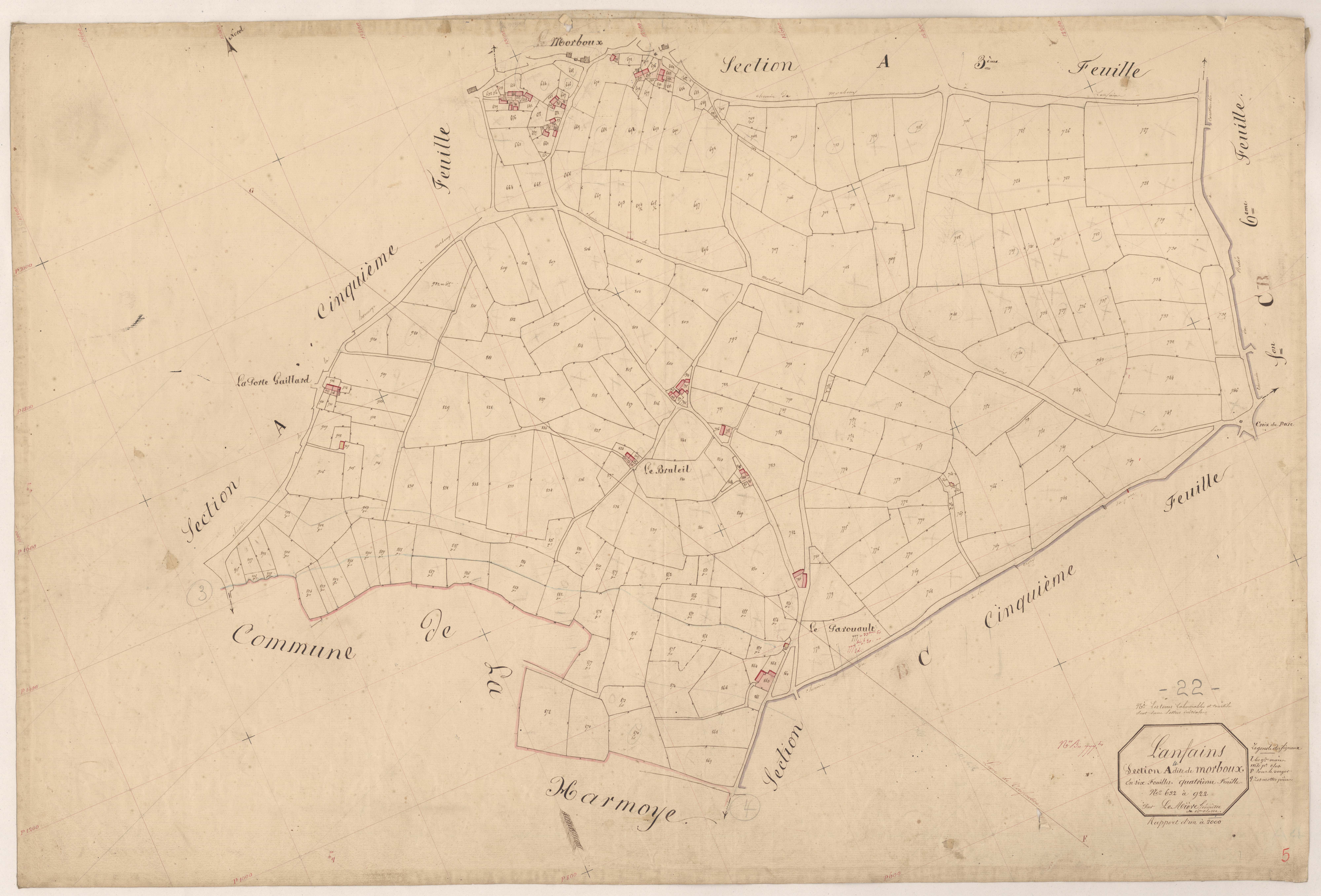 Lanfains - Section A, 4e feuille