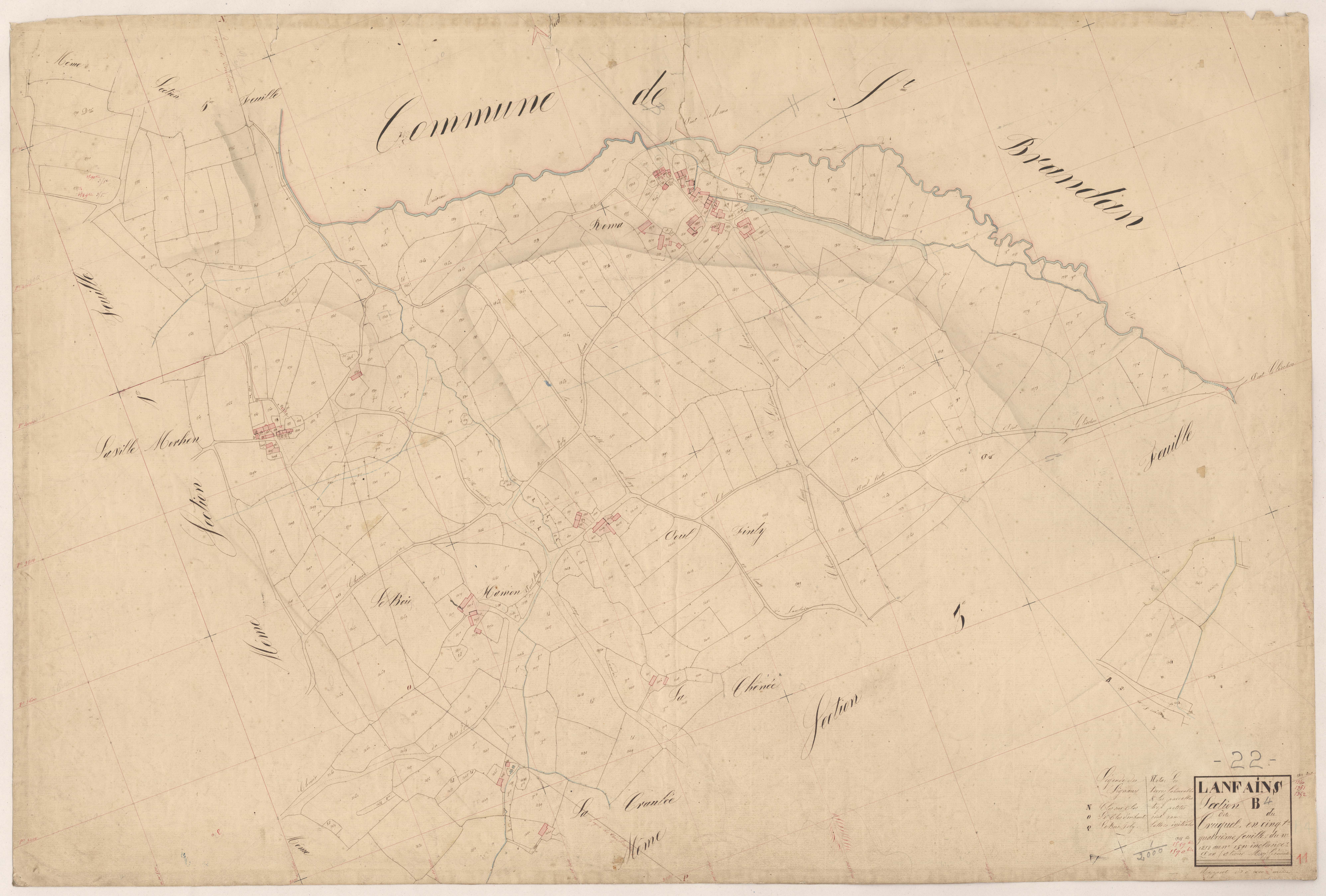 Lanfains - Section B, 4e feuille