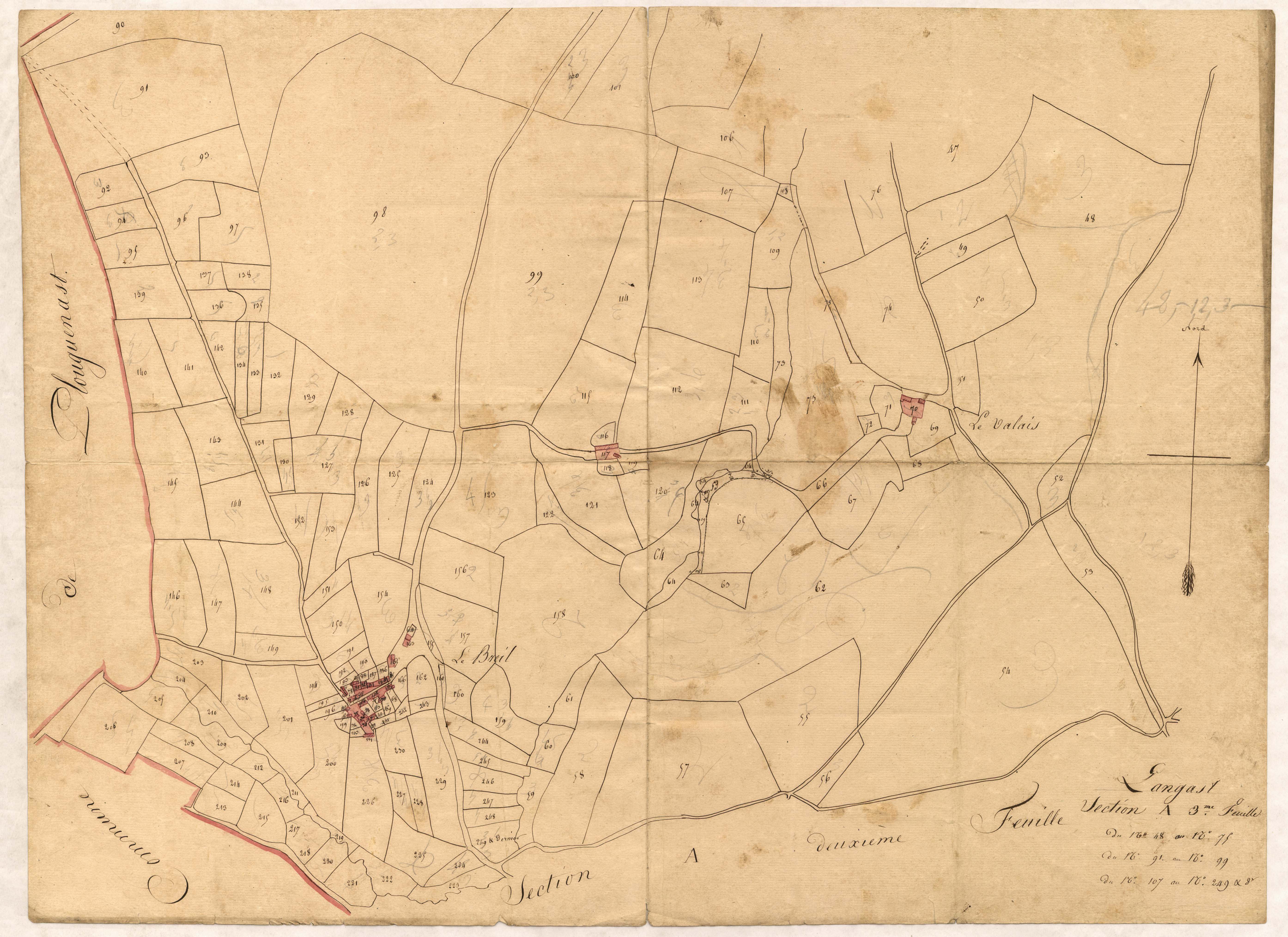 Langast - Section A, 3e feuille