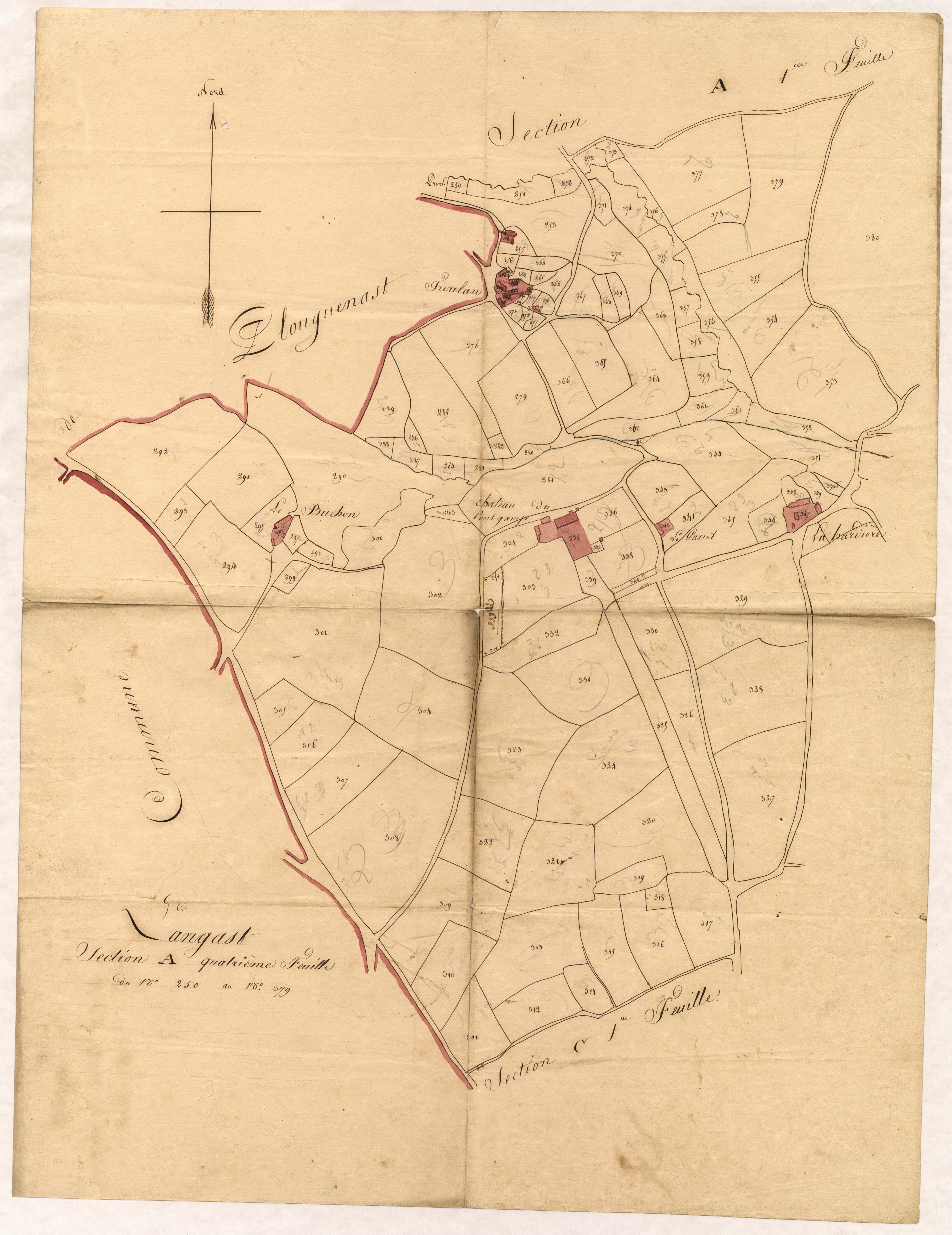 Langast - Section A, 4e feuille