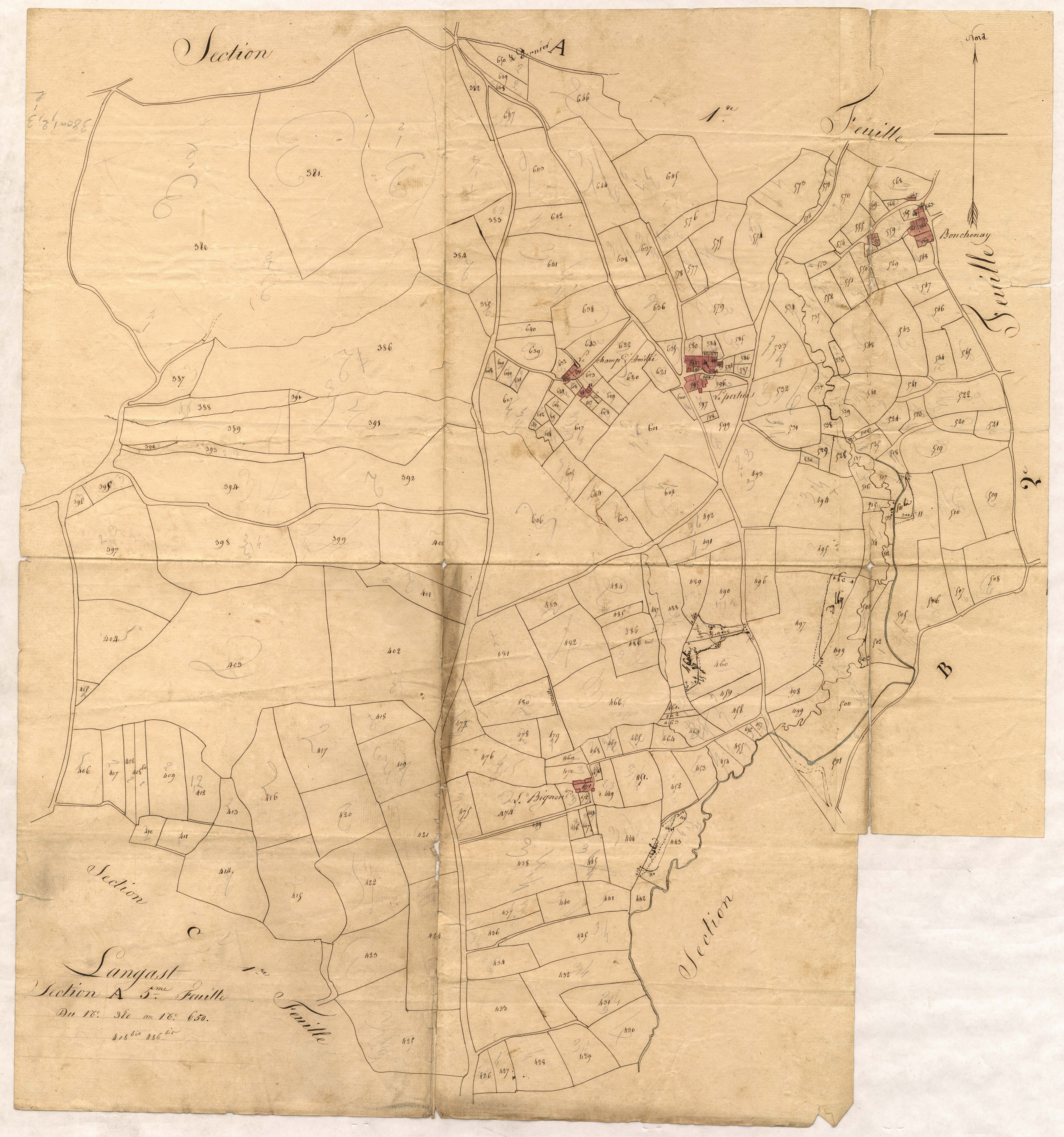 Langast - Section A, 5e feuille