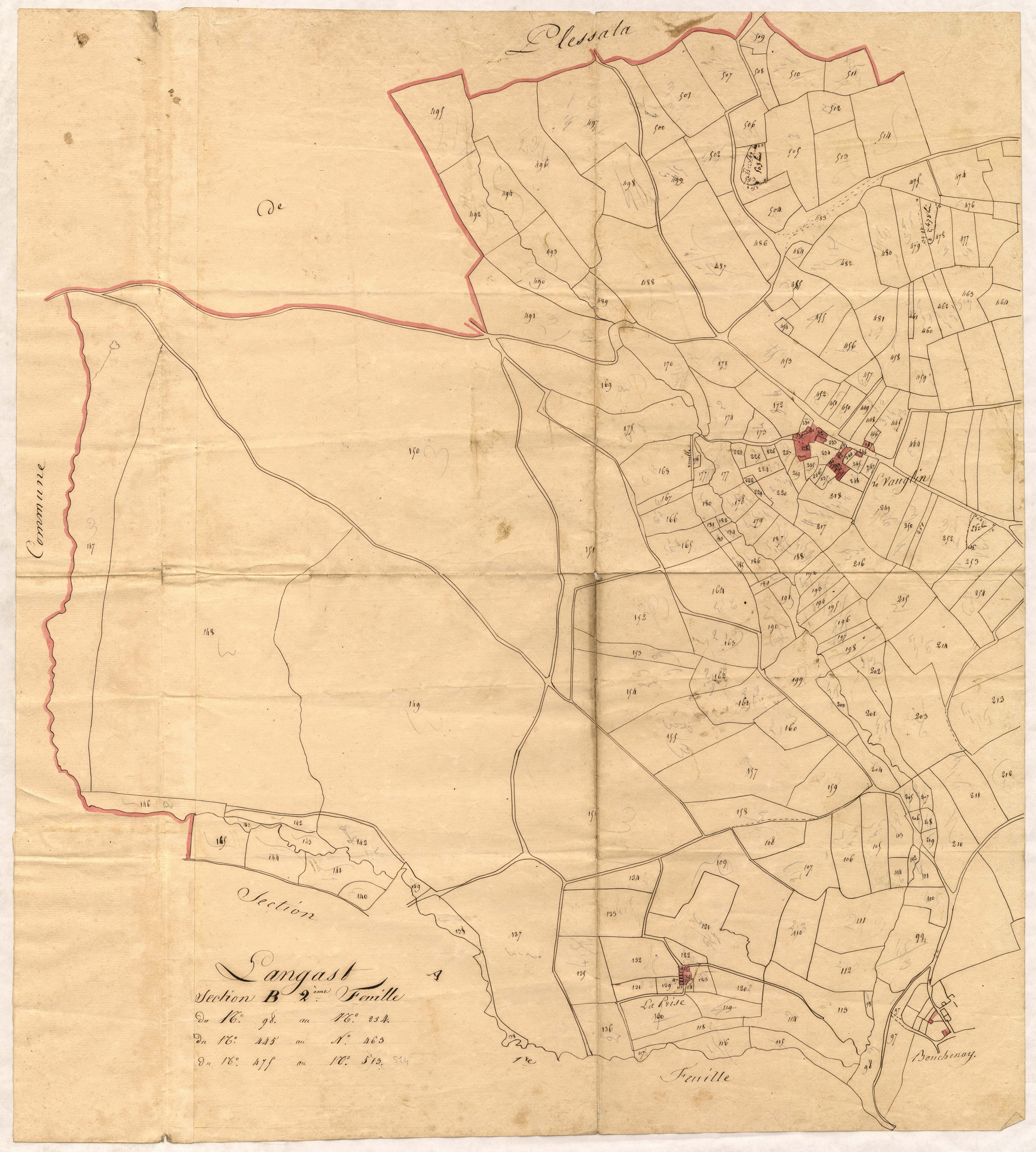 Langast - Section B, 2e feuille