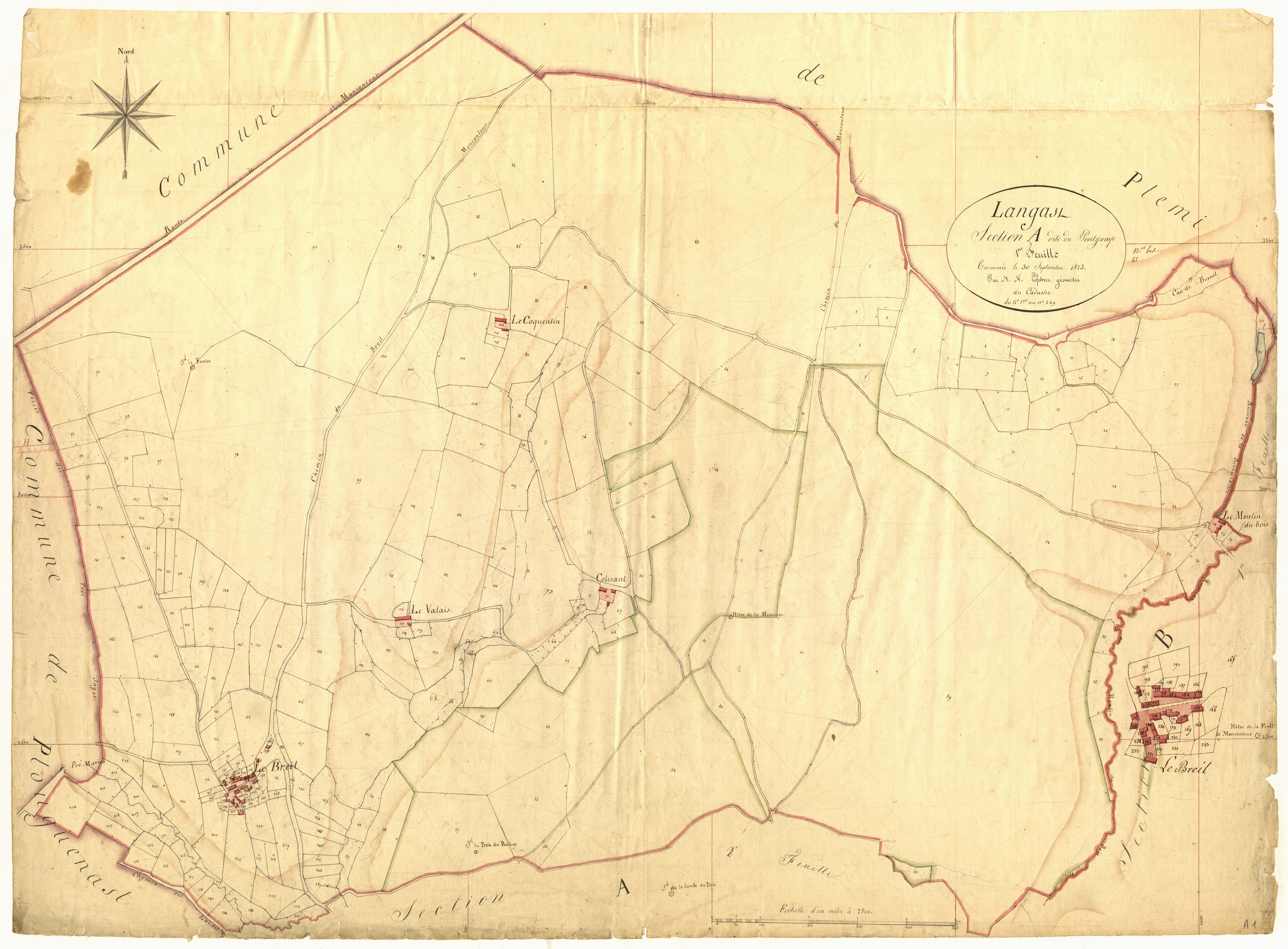 Langast - Section A, 1re feuille