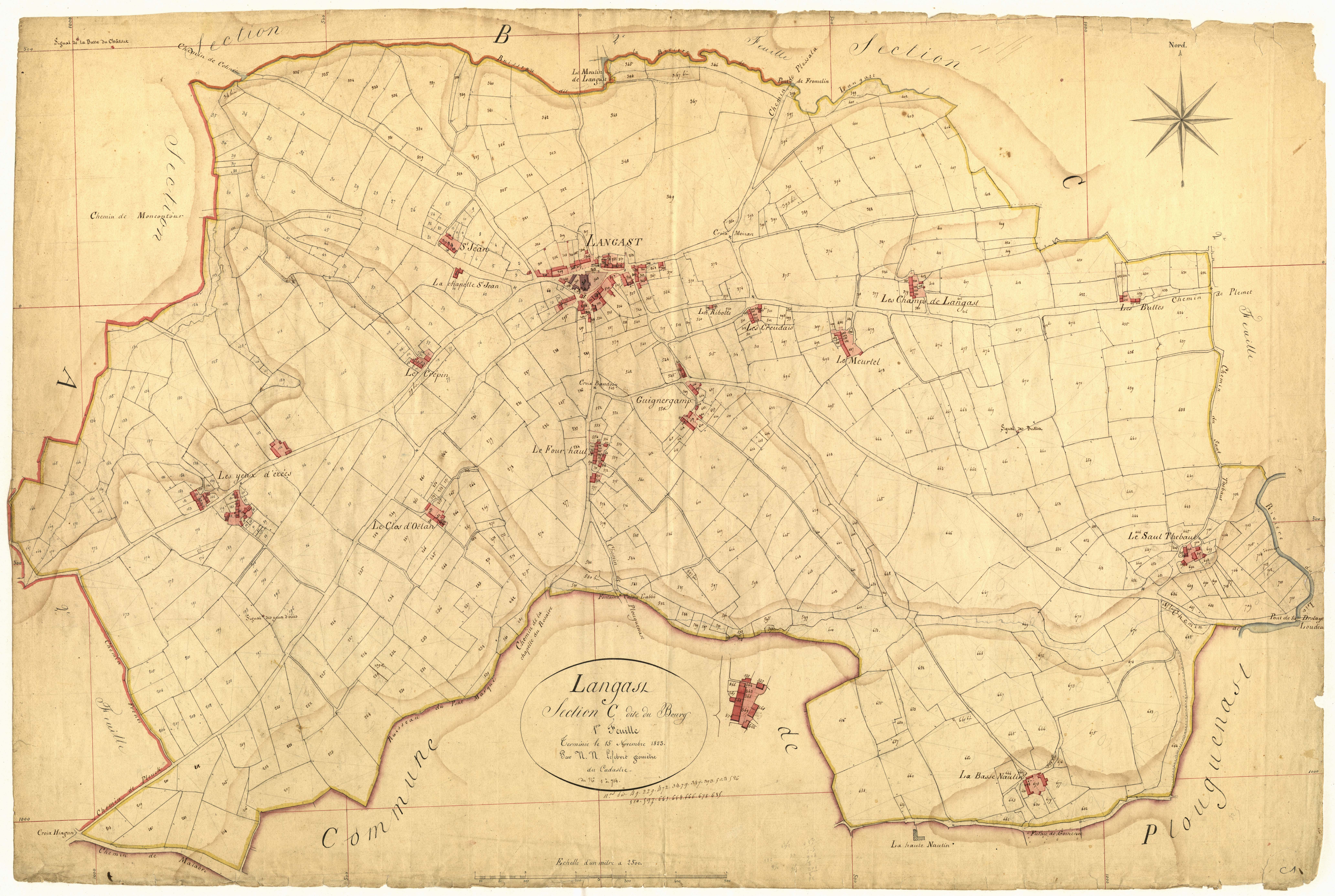 Langast - Section C, 1re feuille
