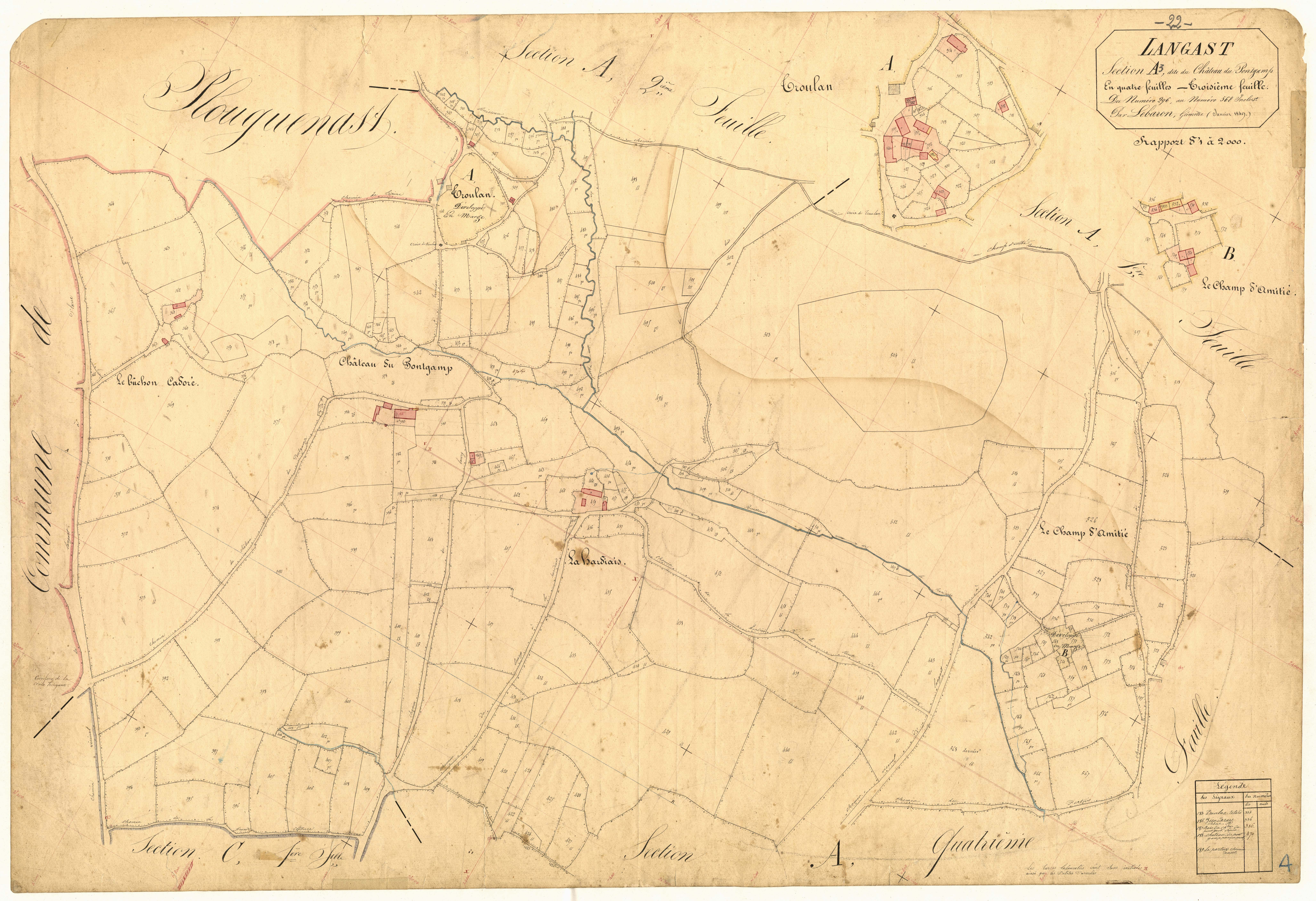 Langast - Section A, 3e feuille