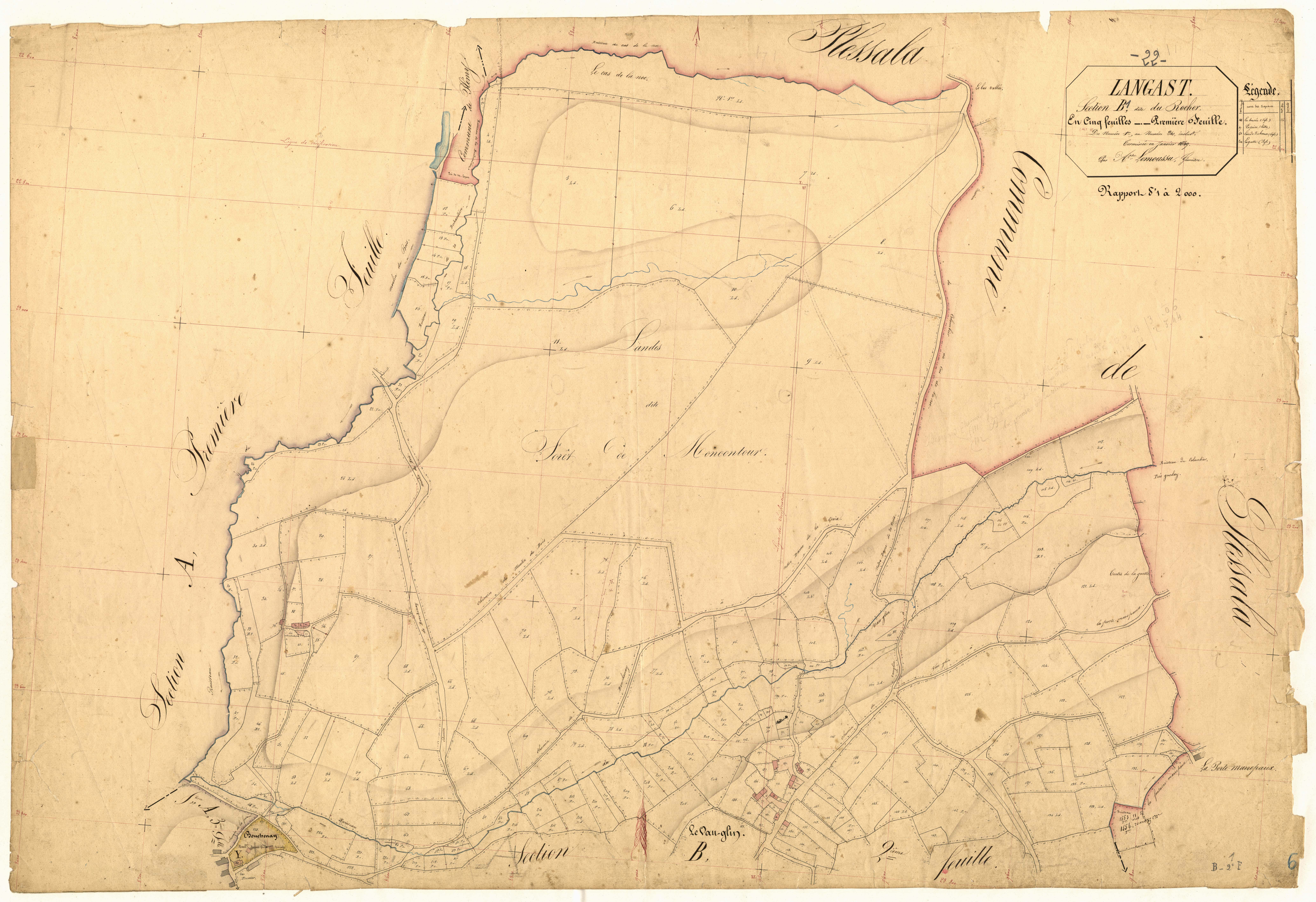Langast - Section B, 1re feuille