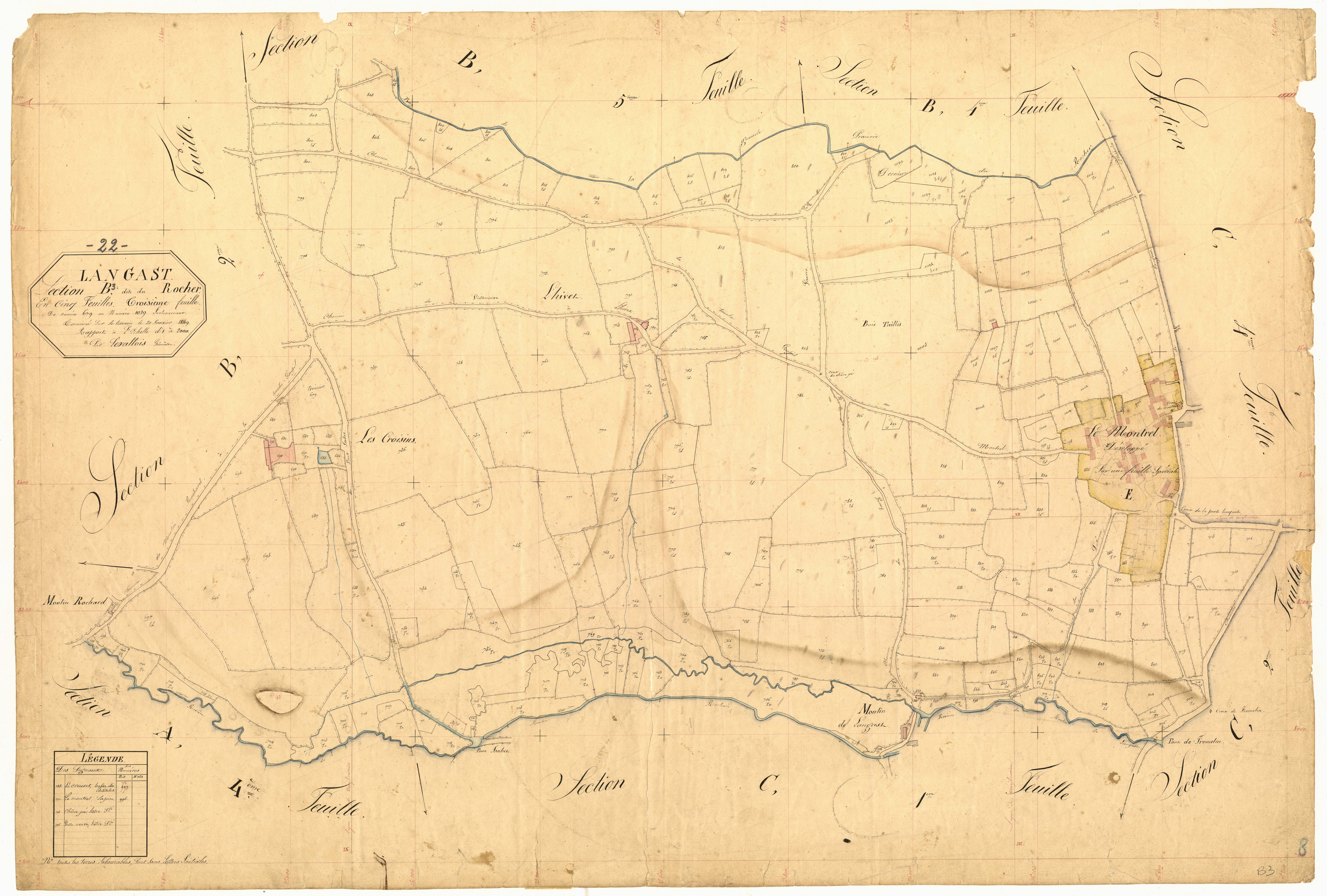 Langast - Section B, 3e feuille