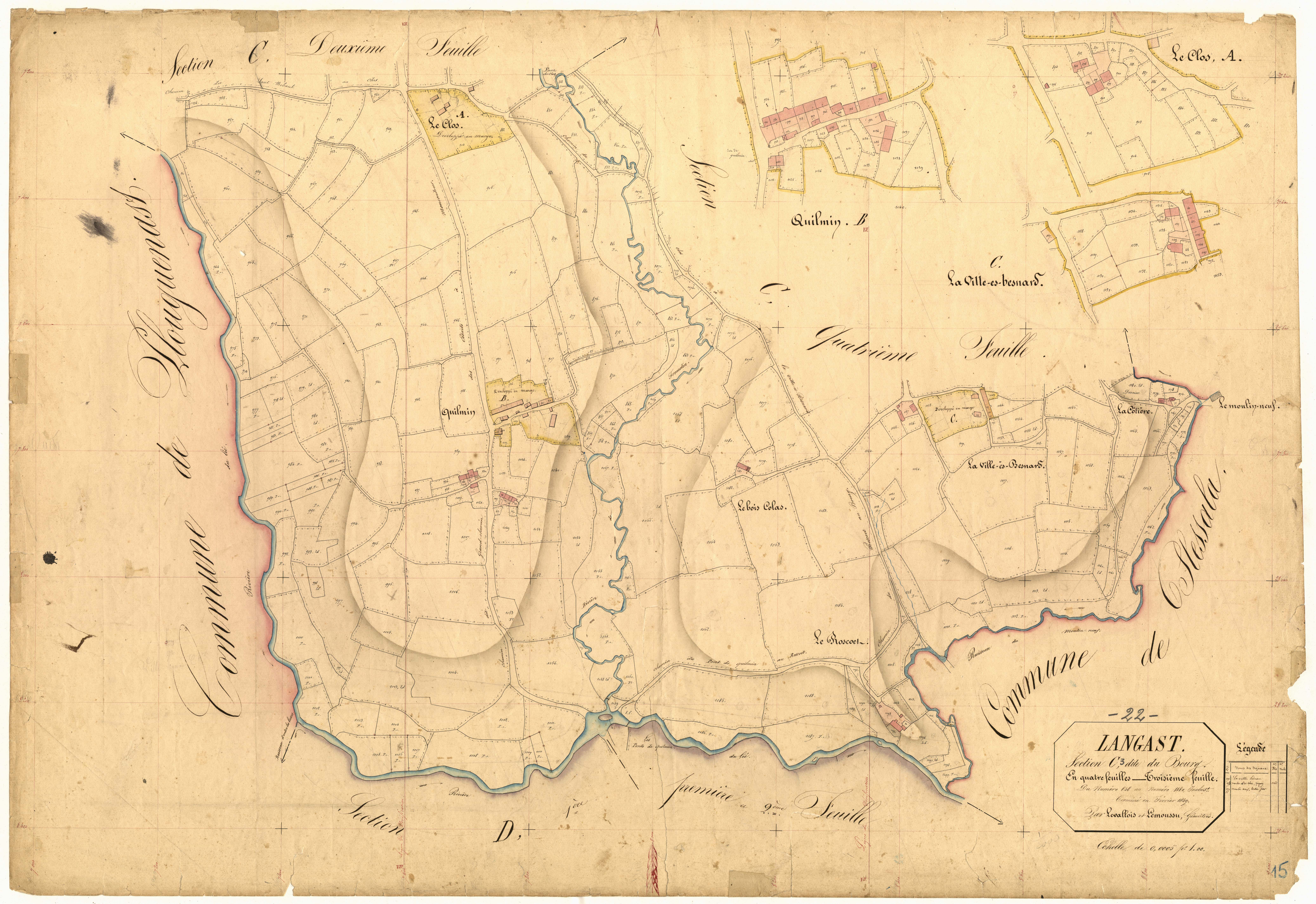 Langast - Section C, 3e feuille