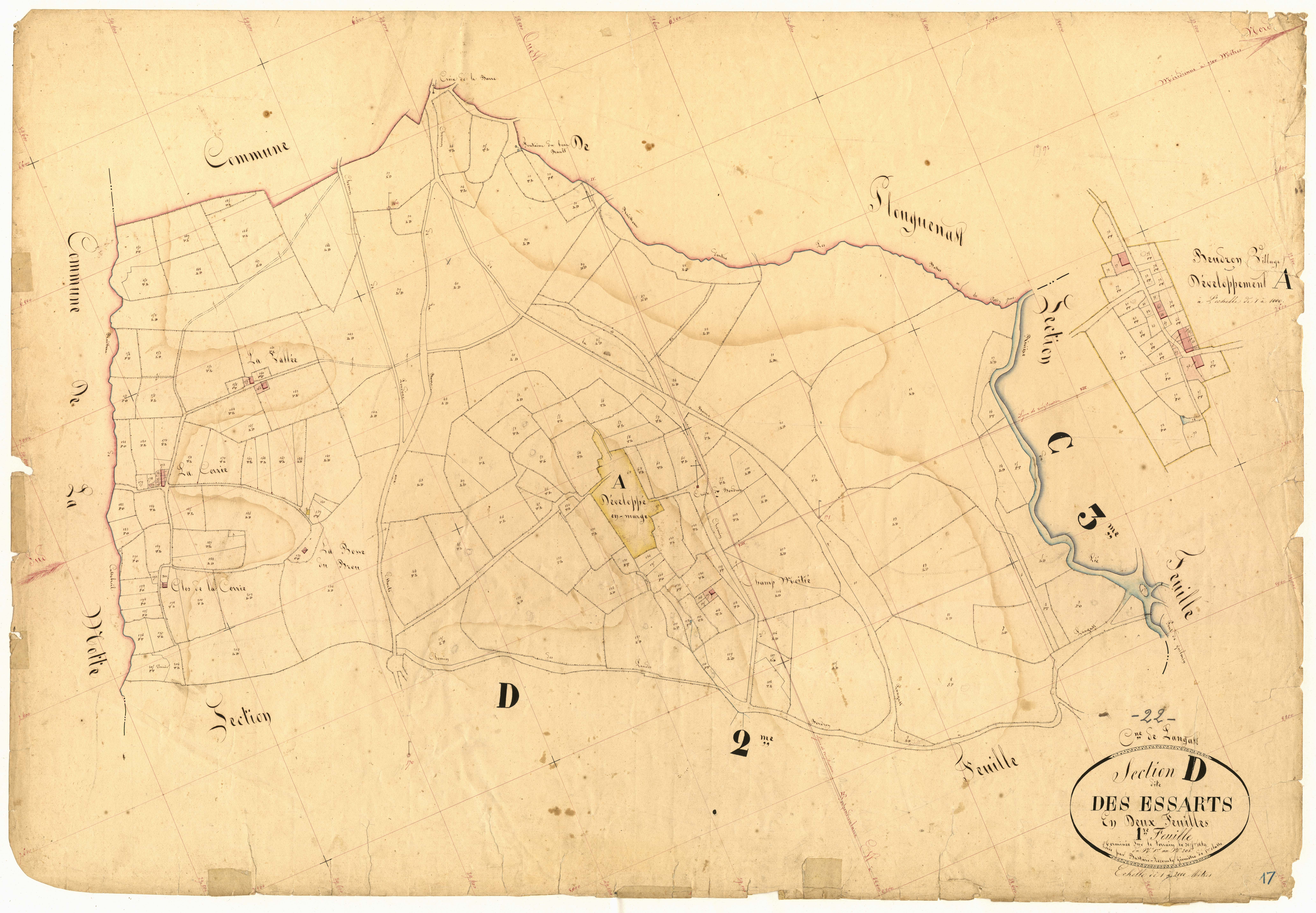Langast - Section D, 1re feuille