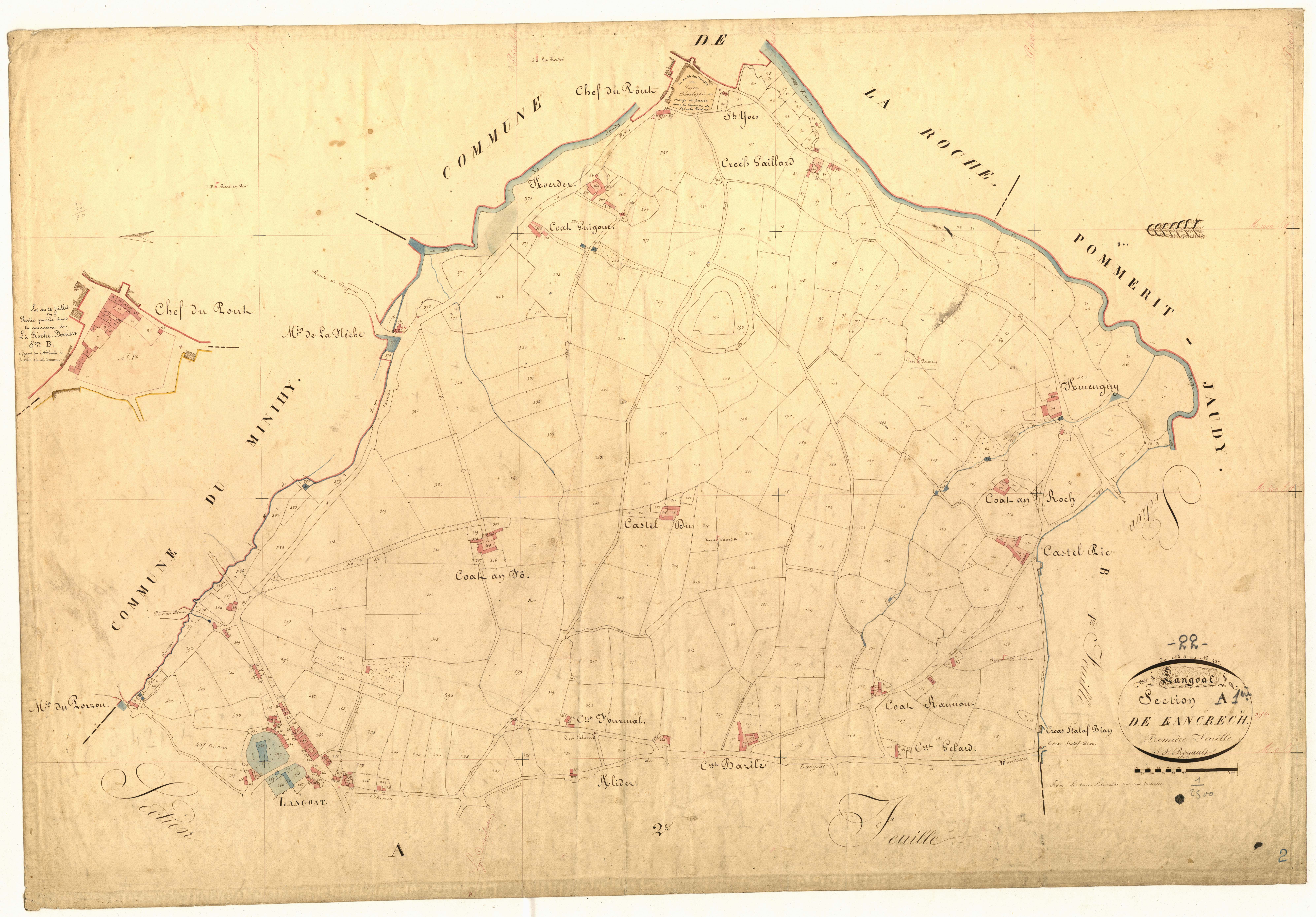 Langoat - Section A, 1re feuille