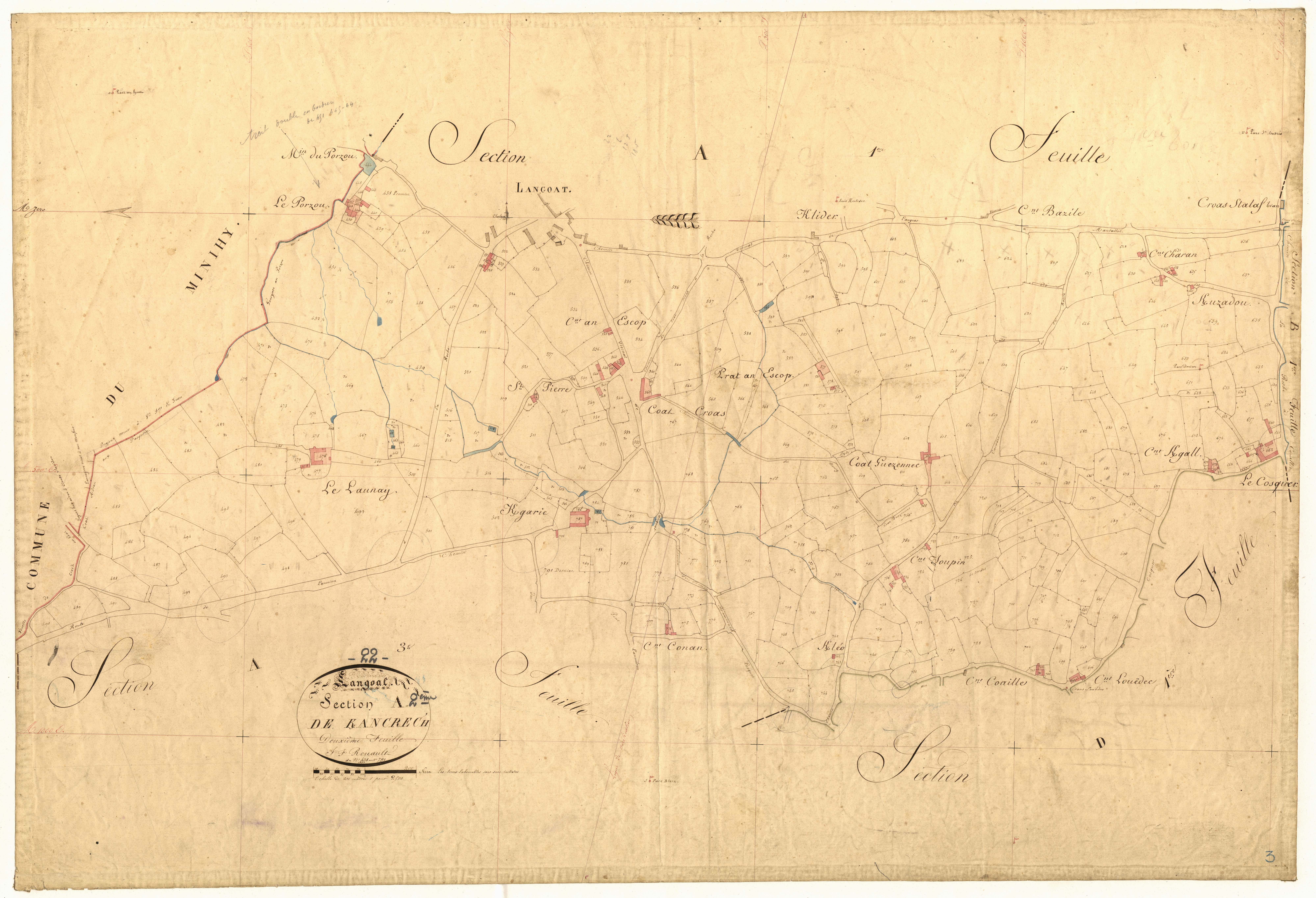 Langoat - Section A, 2e feuille