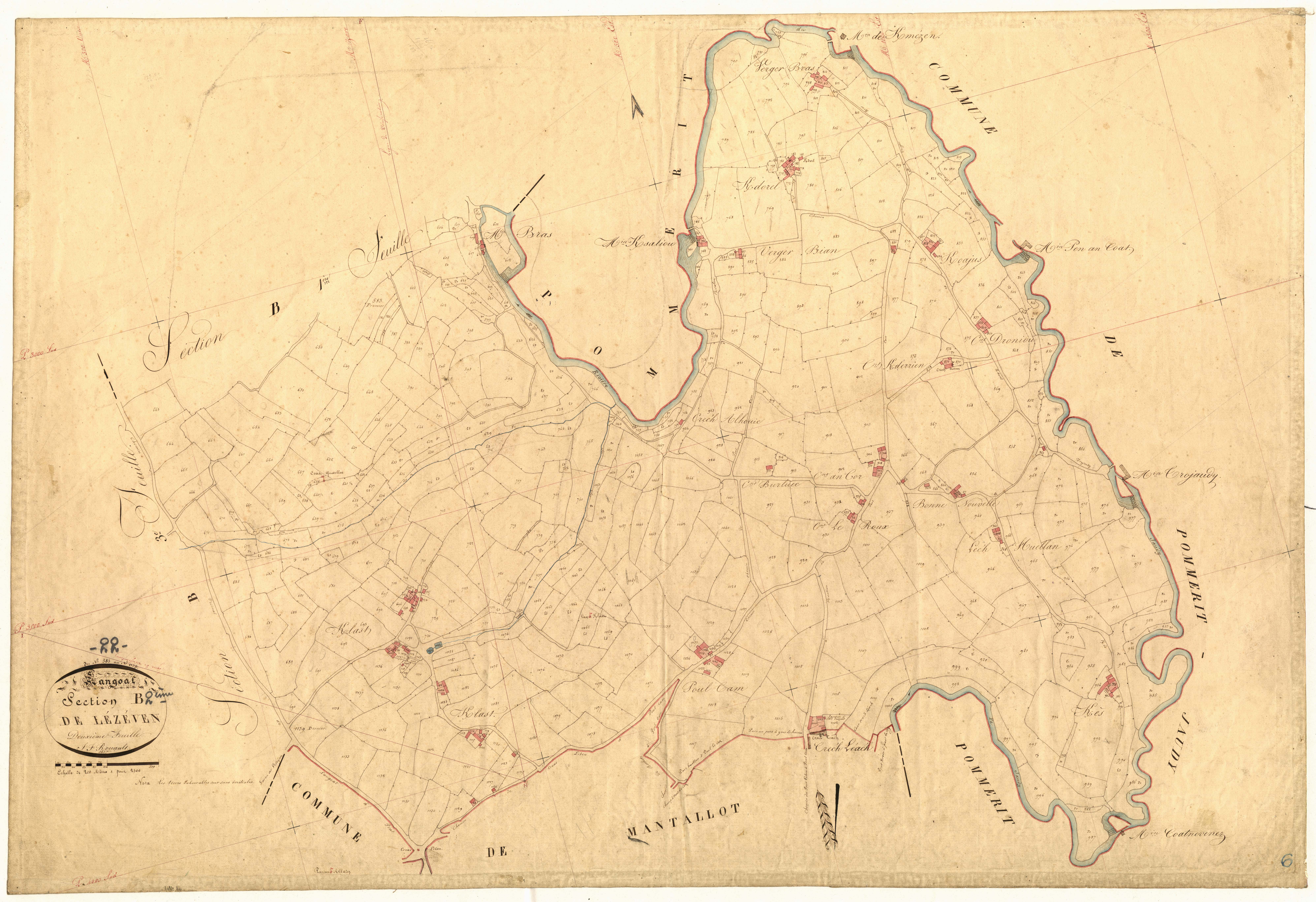 Langoat - Section B, 2e feuille