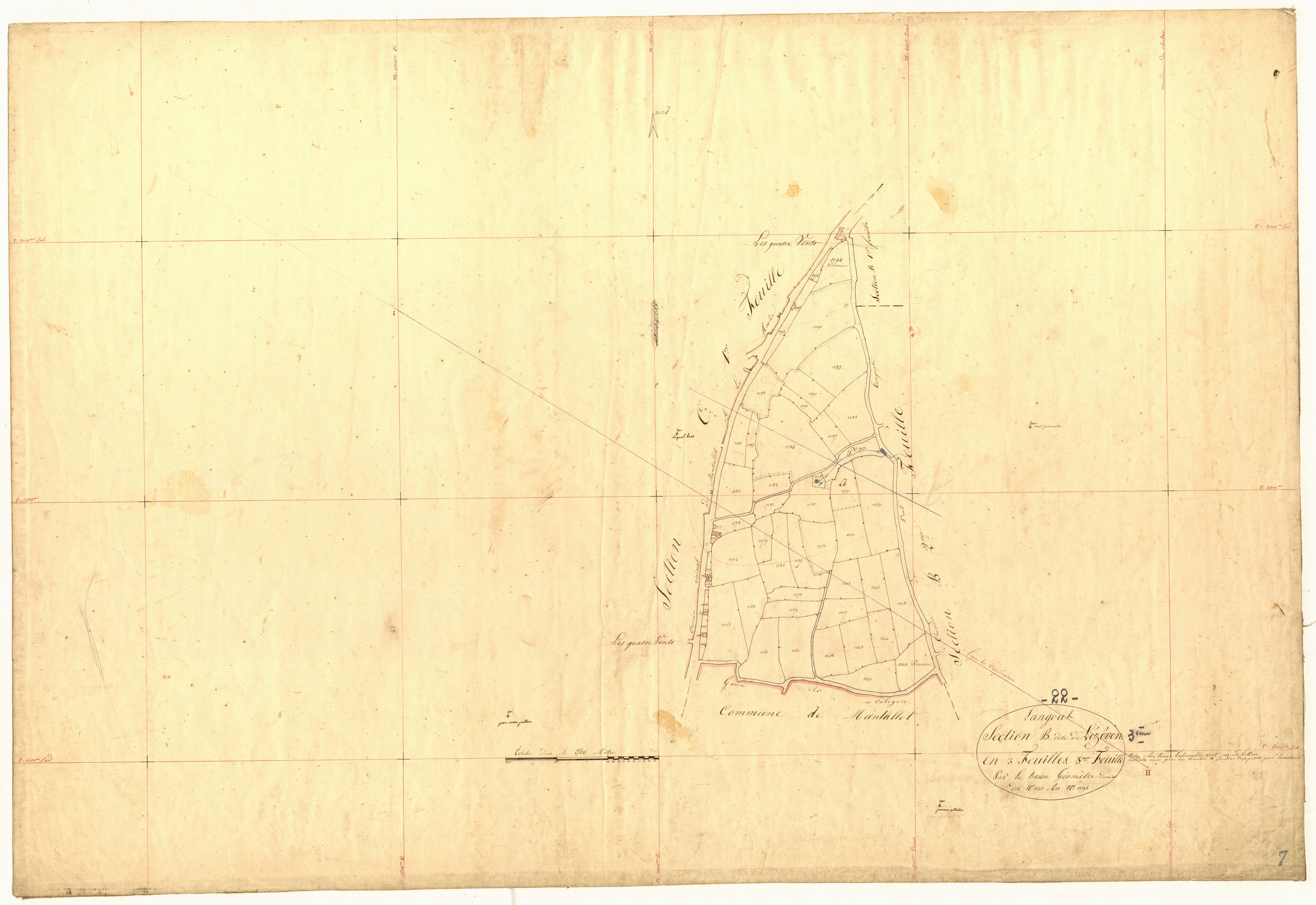 Langoat - Section B, 3e feuille