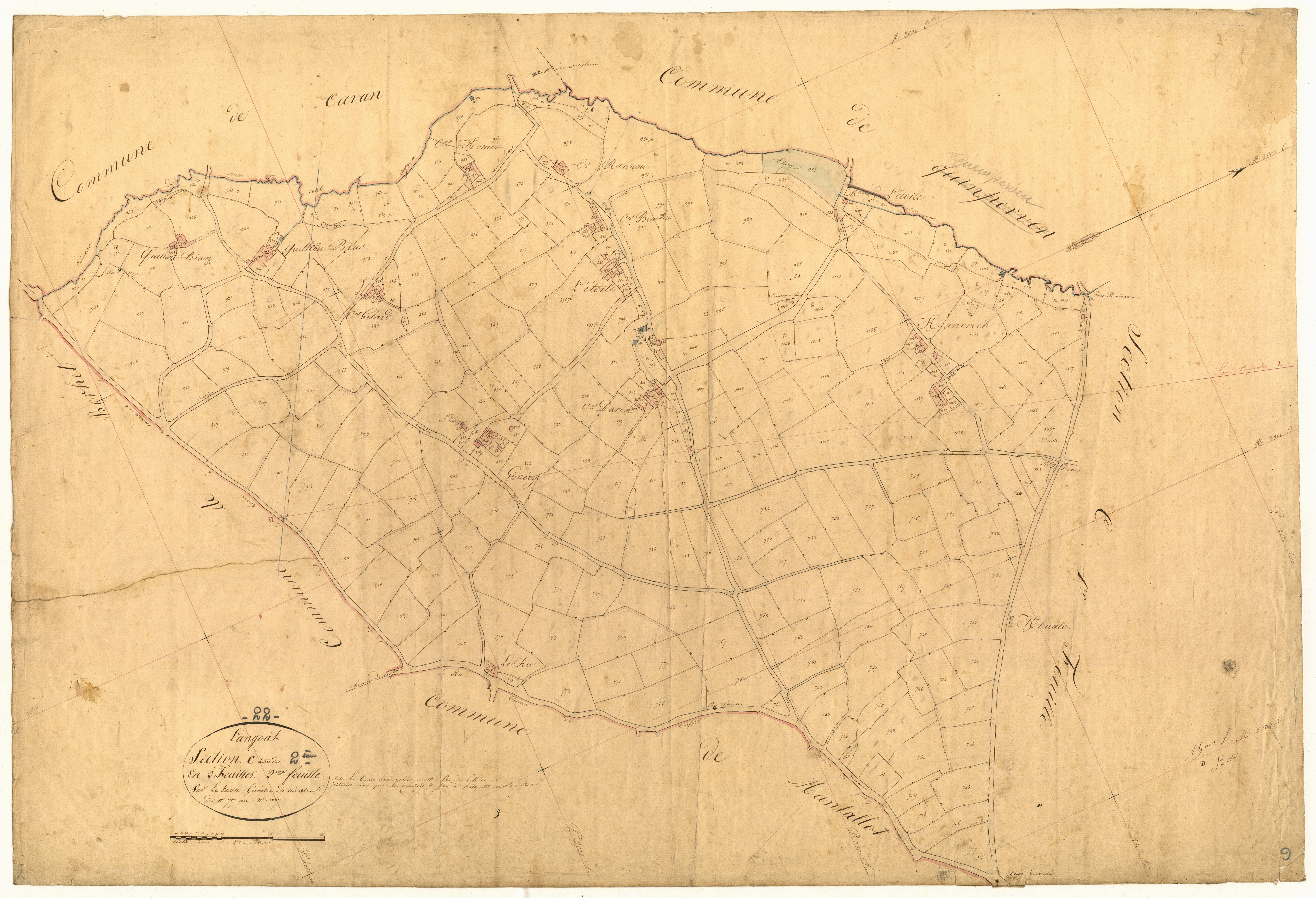 Langoat - Section C, 2e feuille