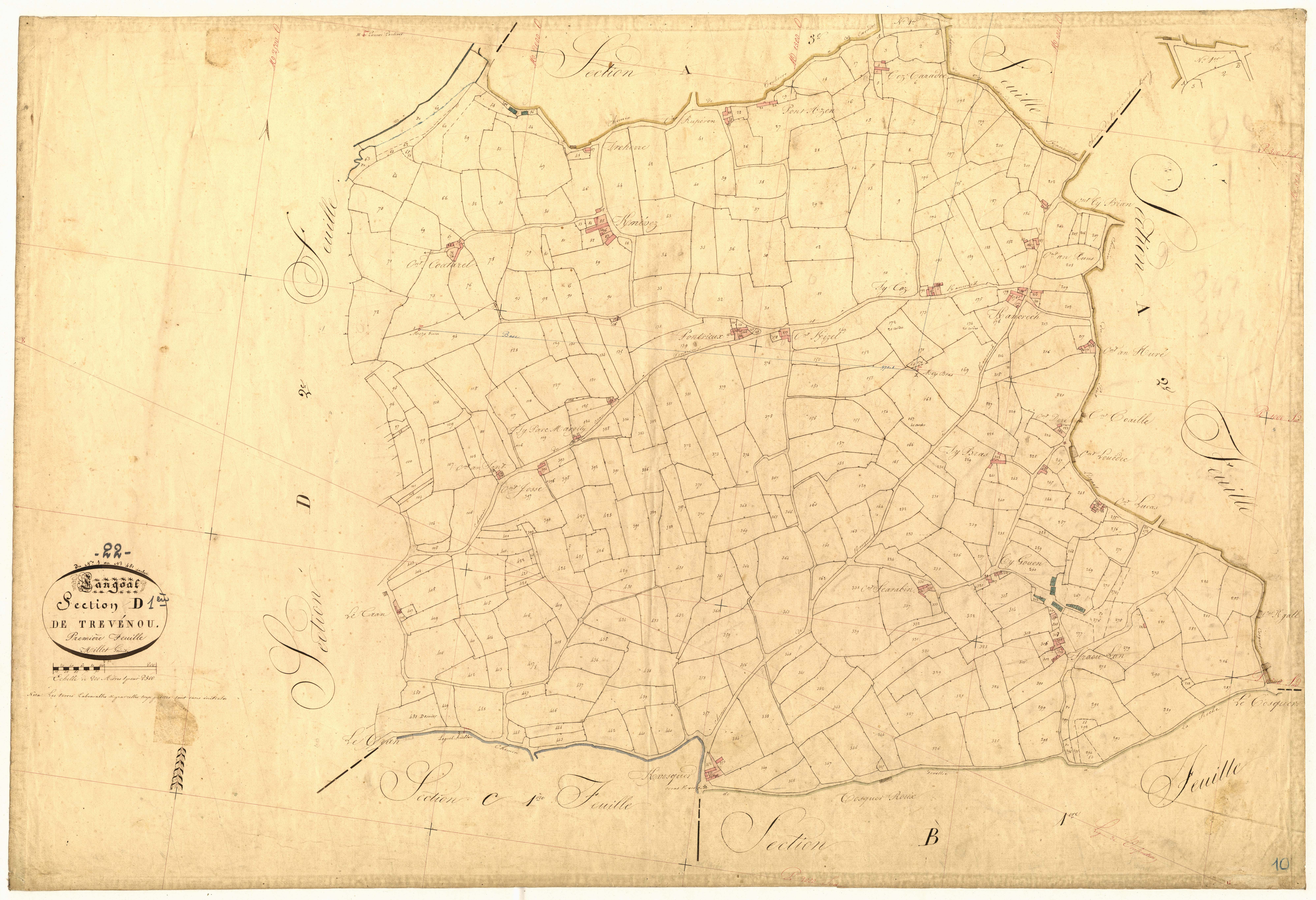 Langoat - Section D, 1re feuille
