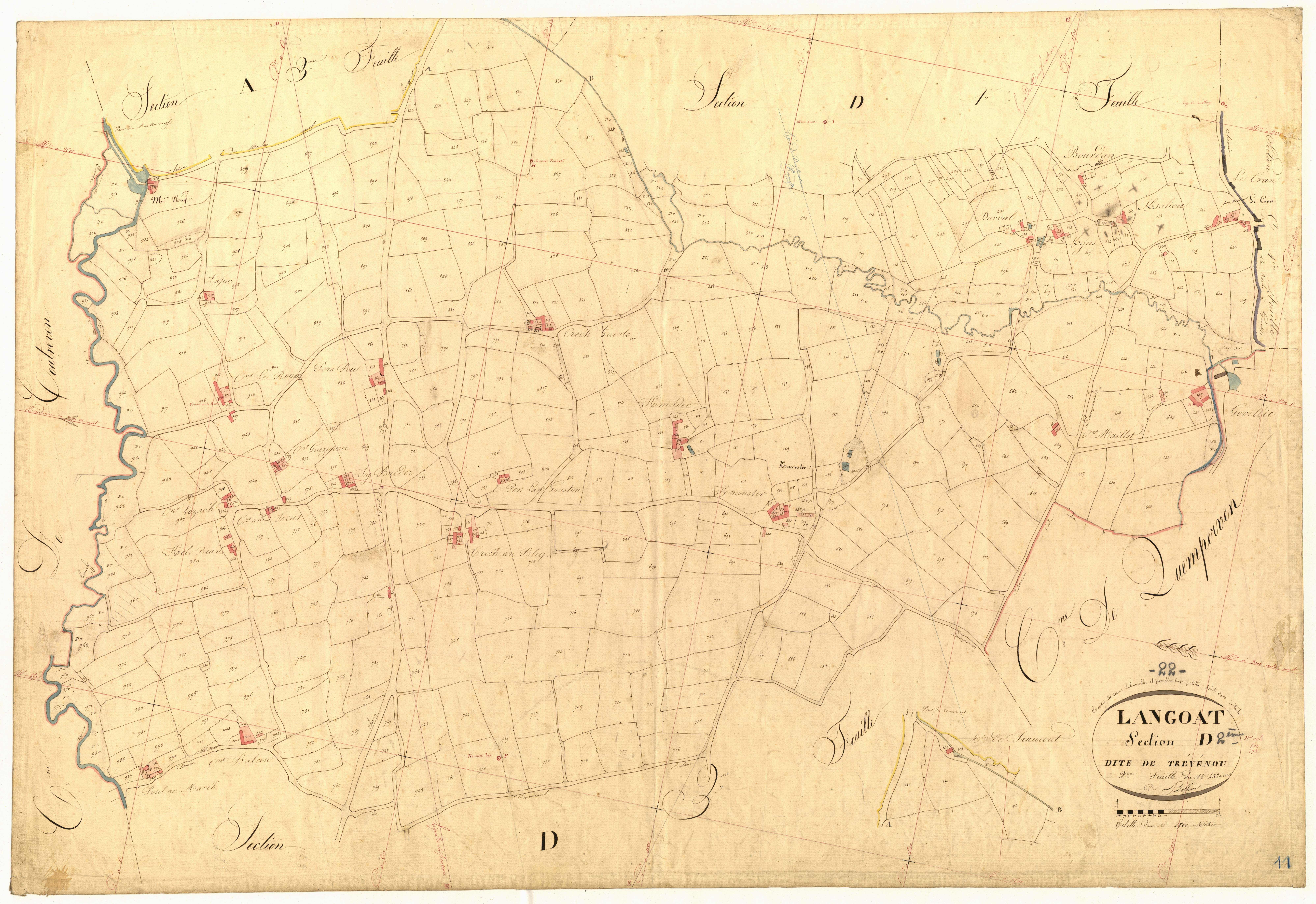 Langoat - Section D, 2e feuille