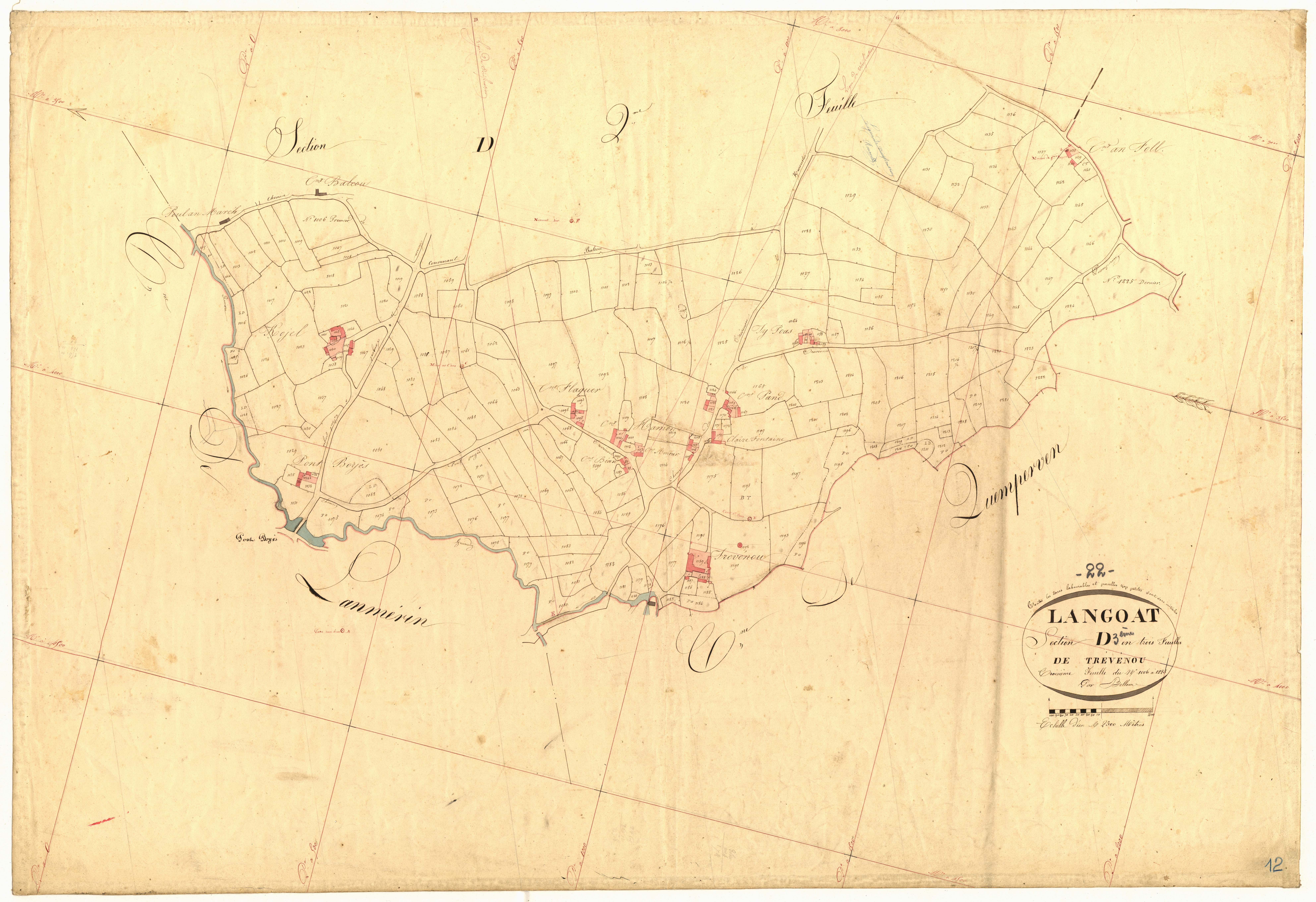 Langoat - Section D, 3e feuille