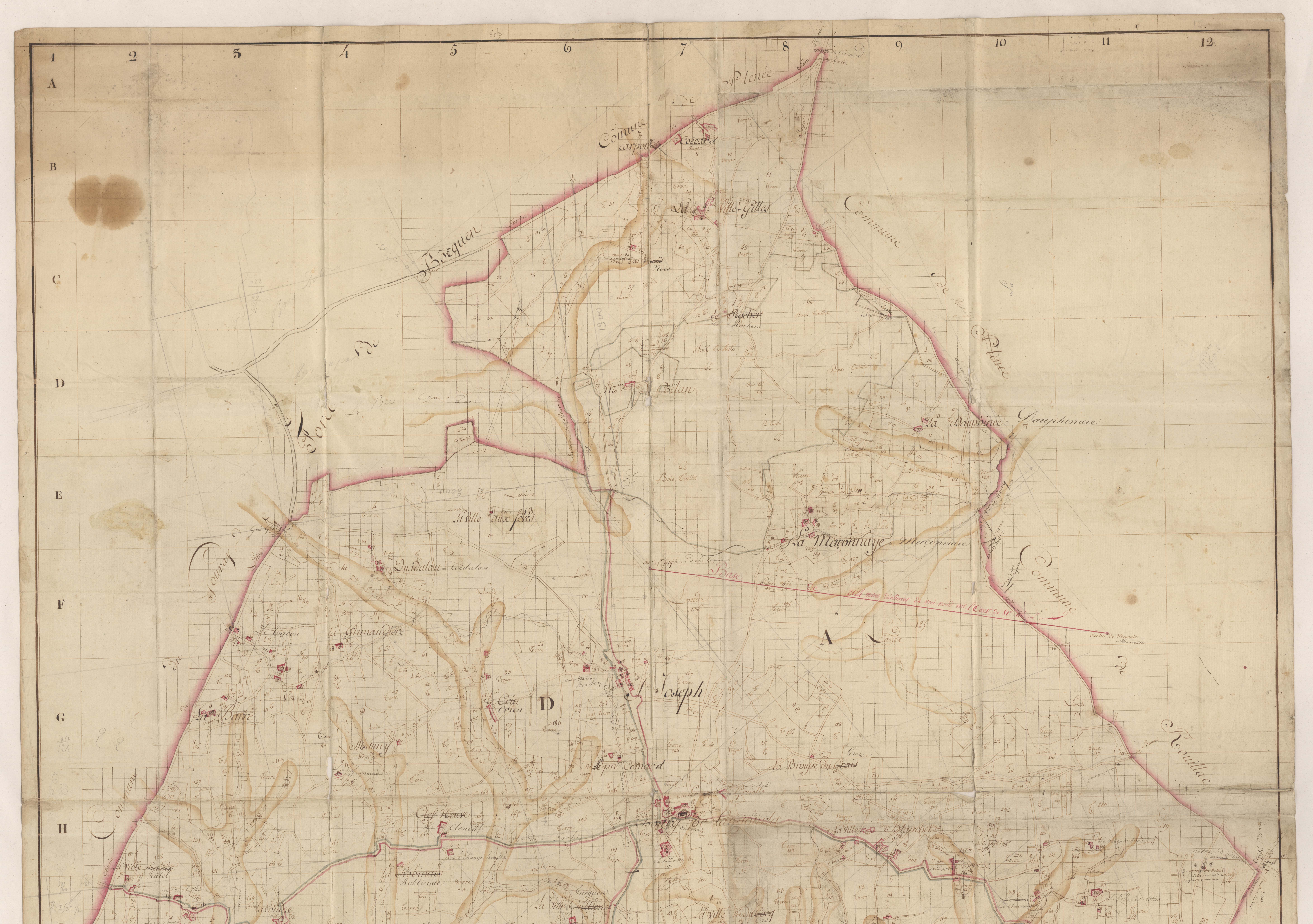 Langourla - Plan géométrique, partie nord.