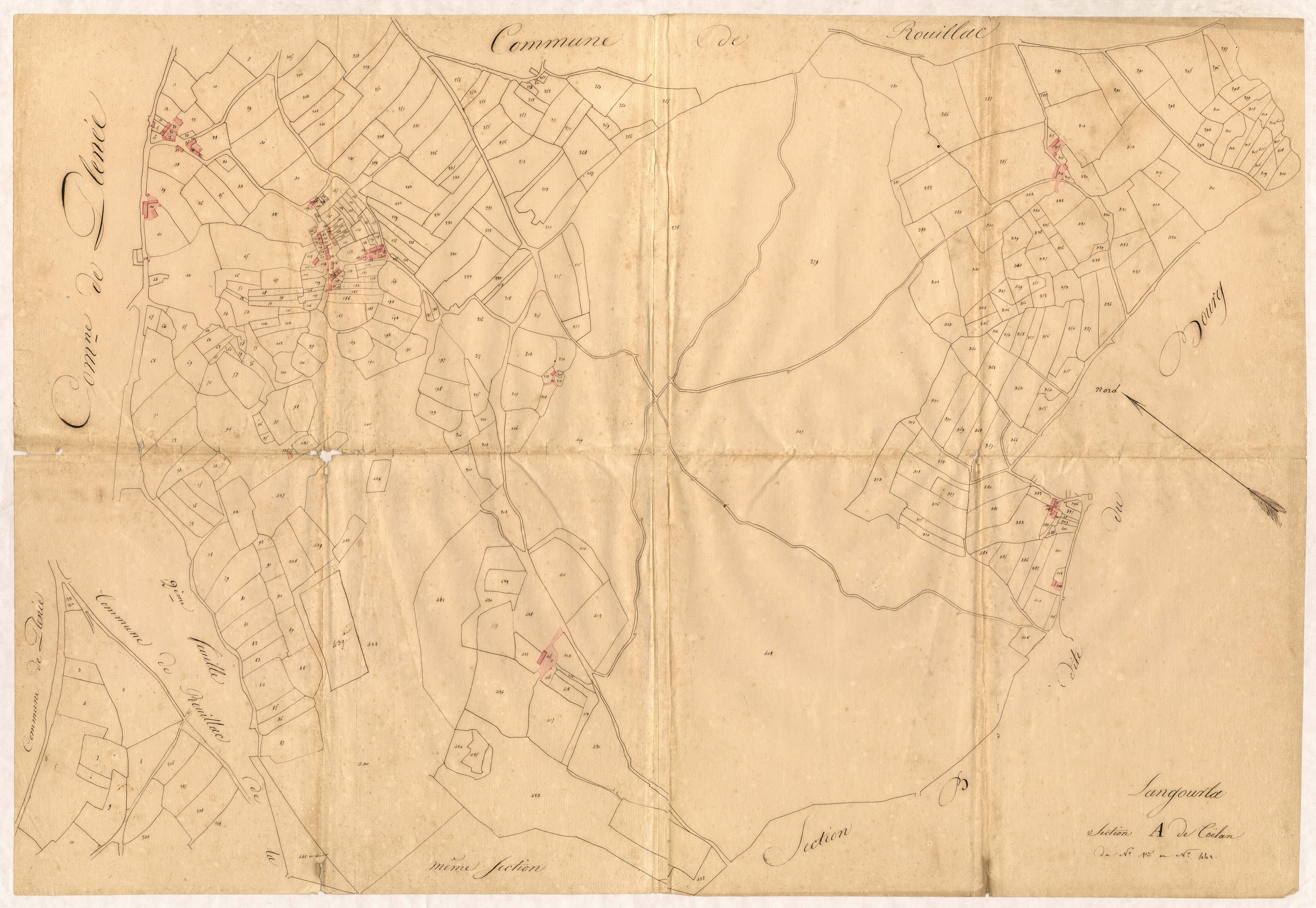 Langourla - Section A, 1re feuille