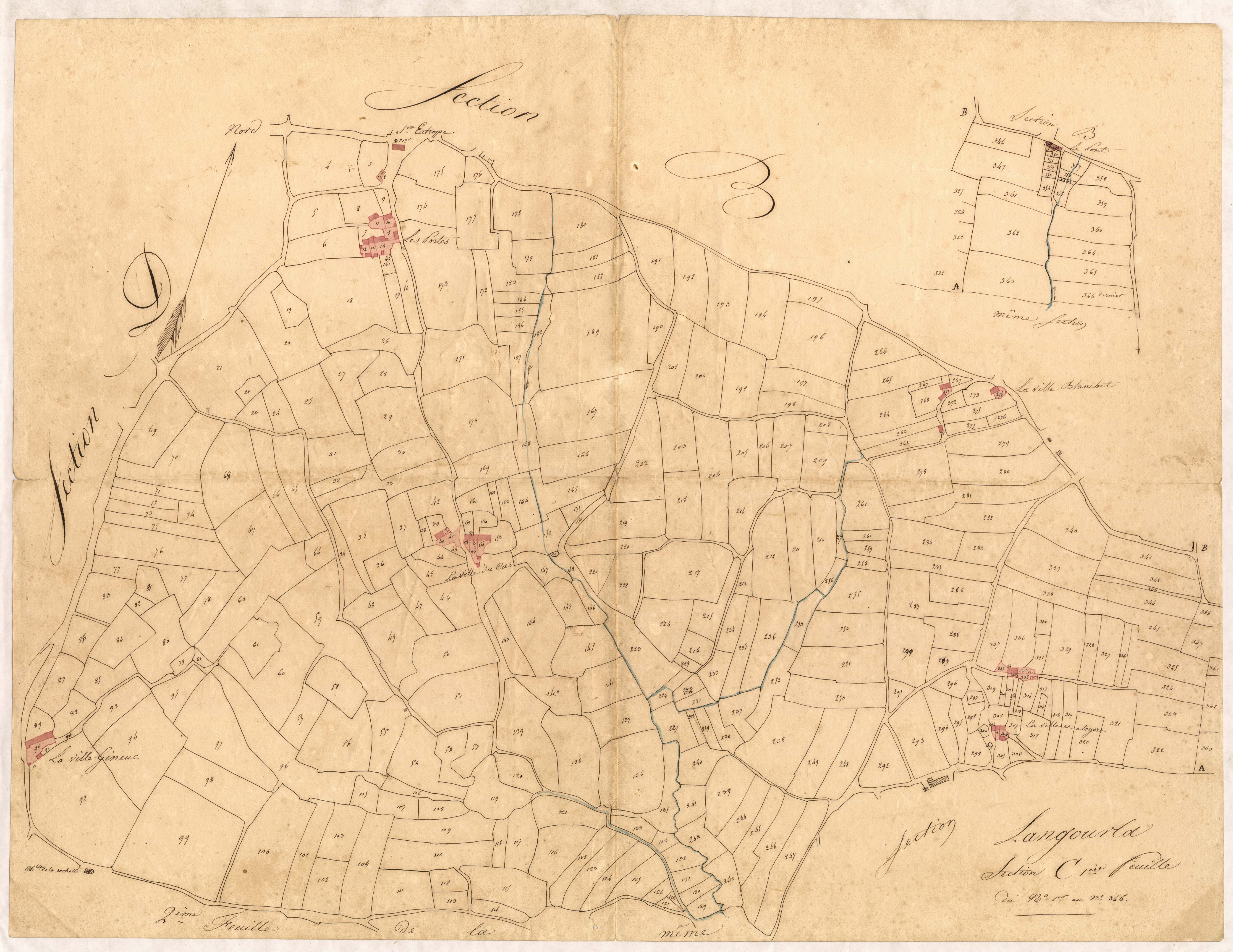 Langourla - Section C, 1re feuille