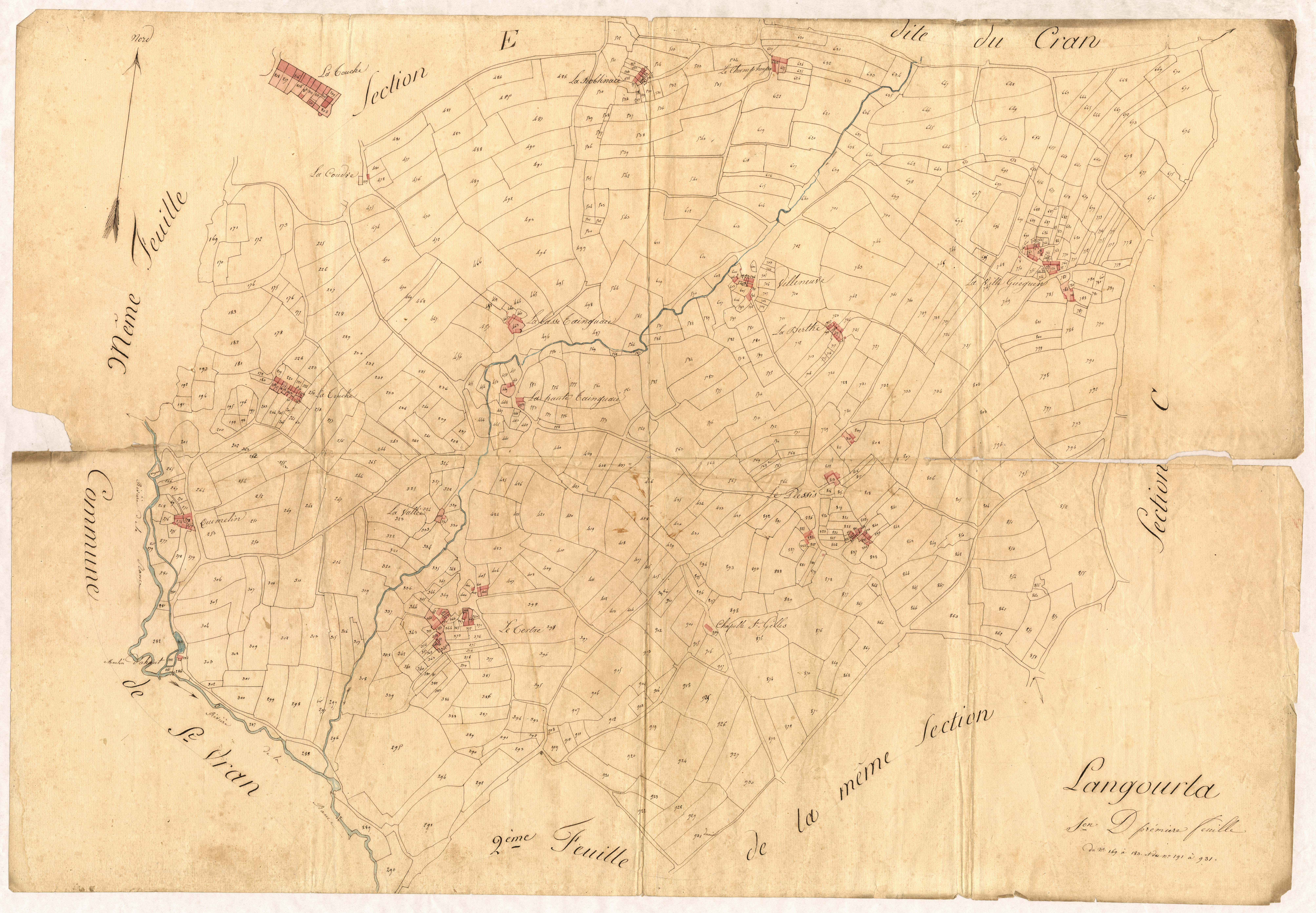 Langourla - Section D, 1re feuille