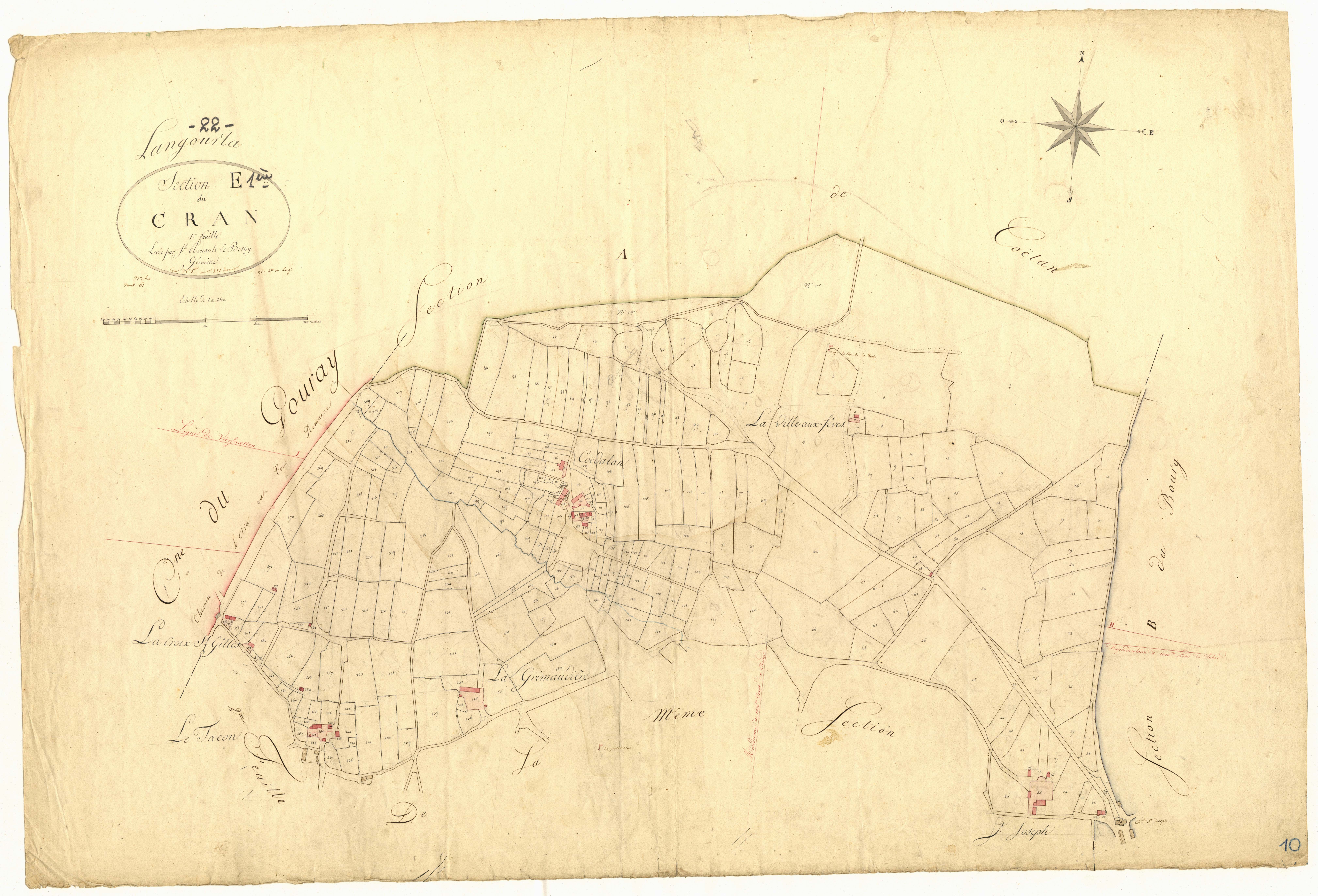 Langourla - Section E, 1re feuille