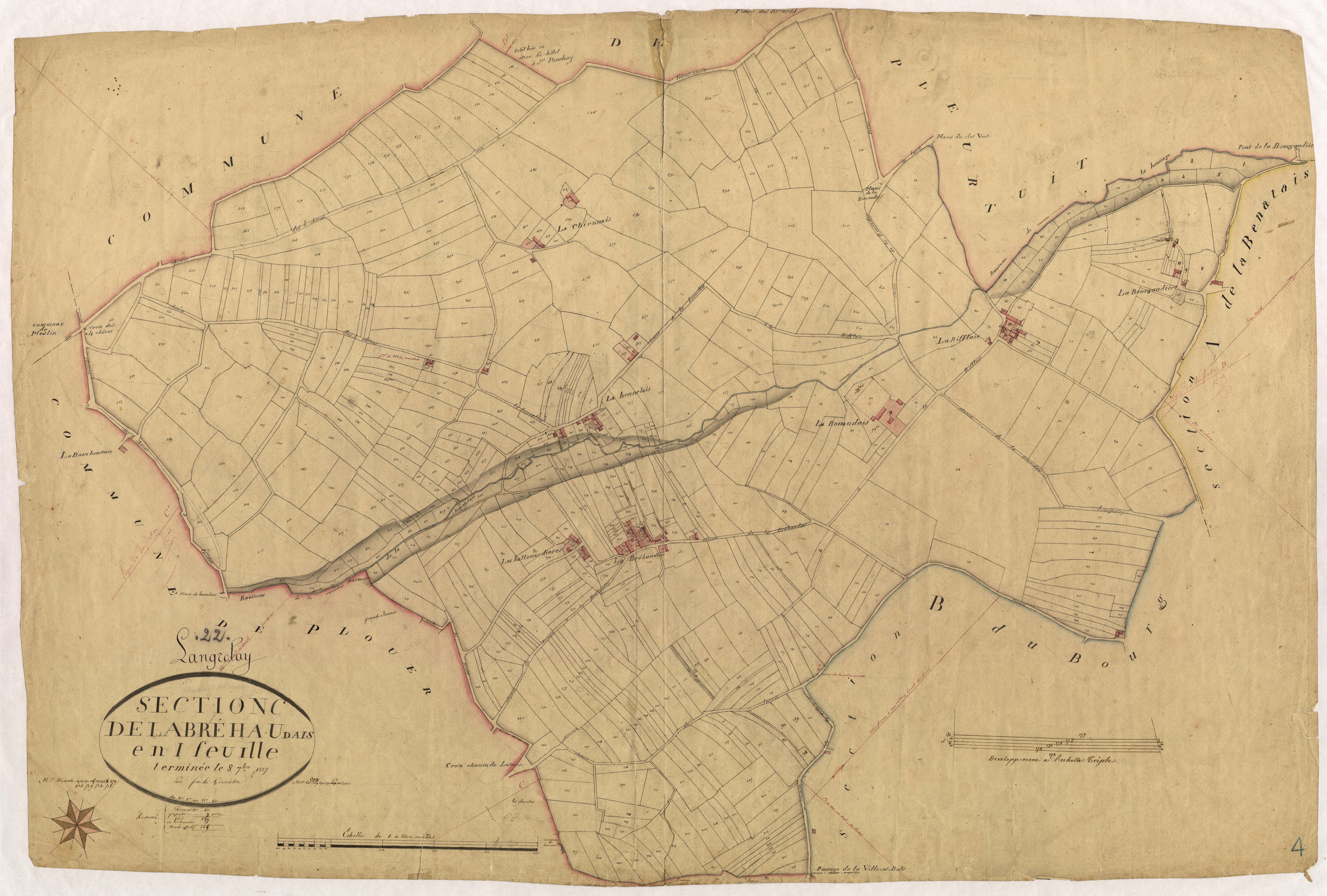 Langrolay-sur-Rance - Section C, feuille unique
