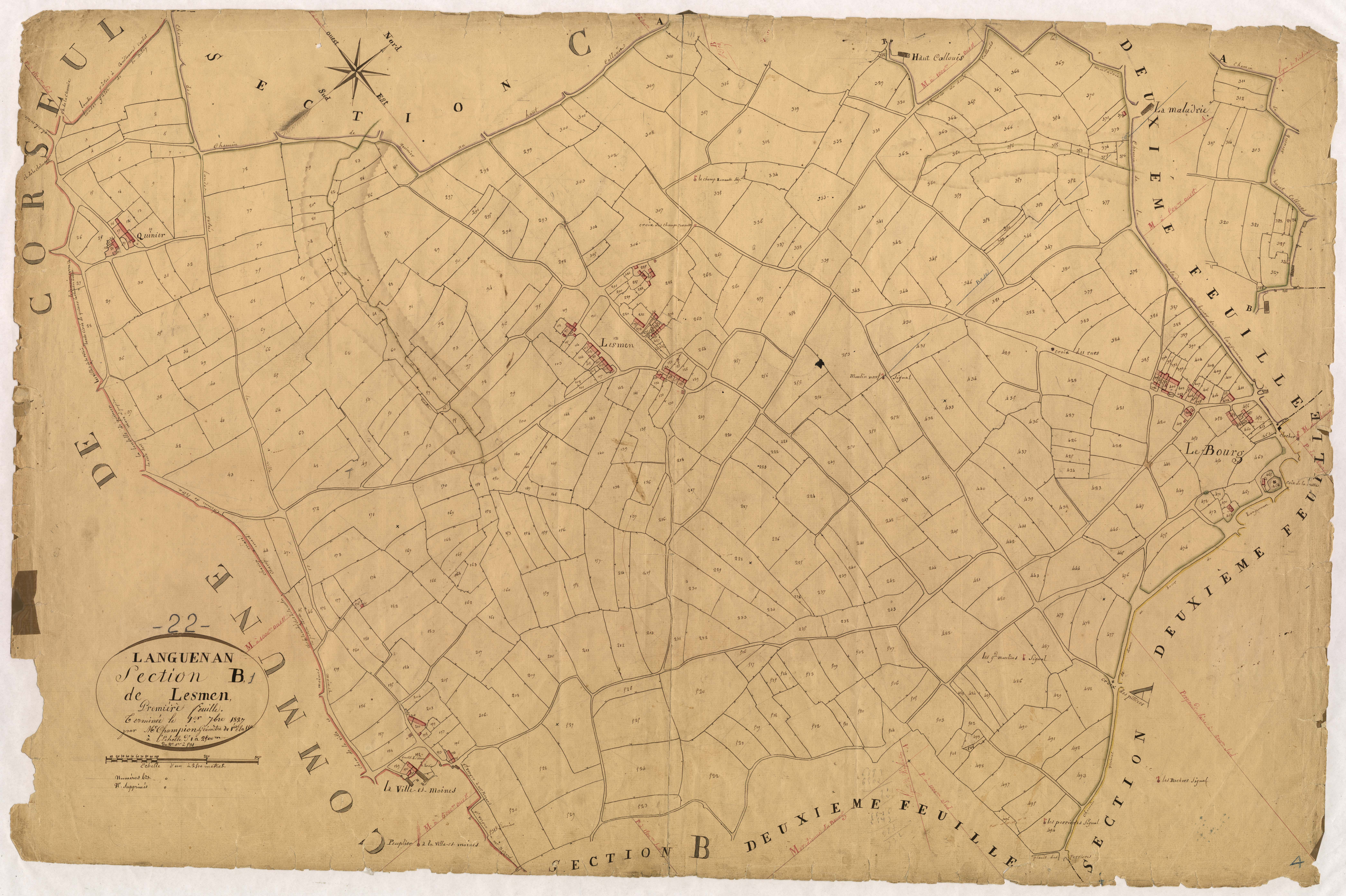 Languenan - Section B, 1re feuille