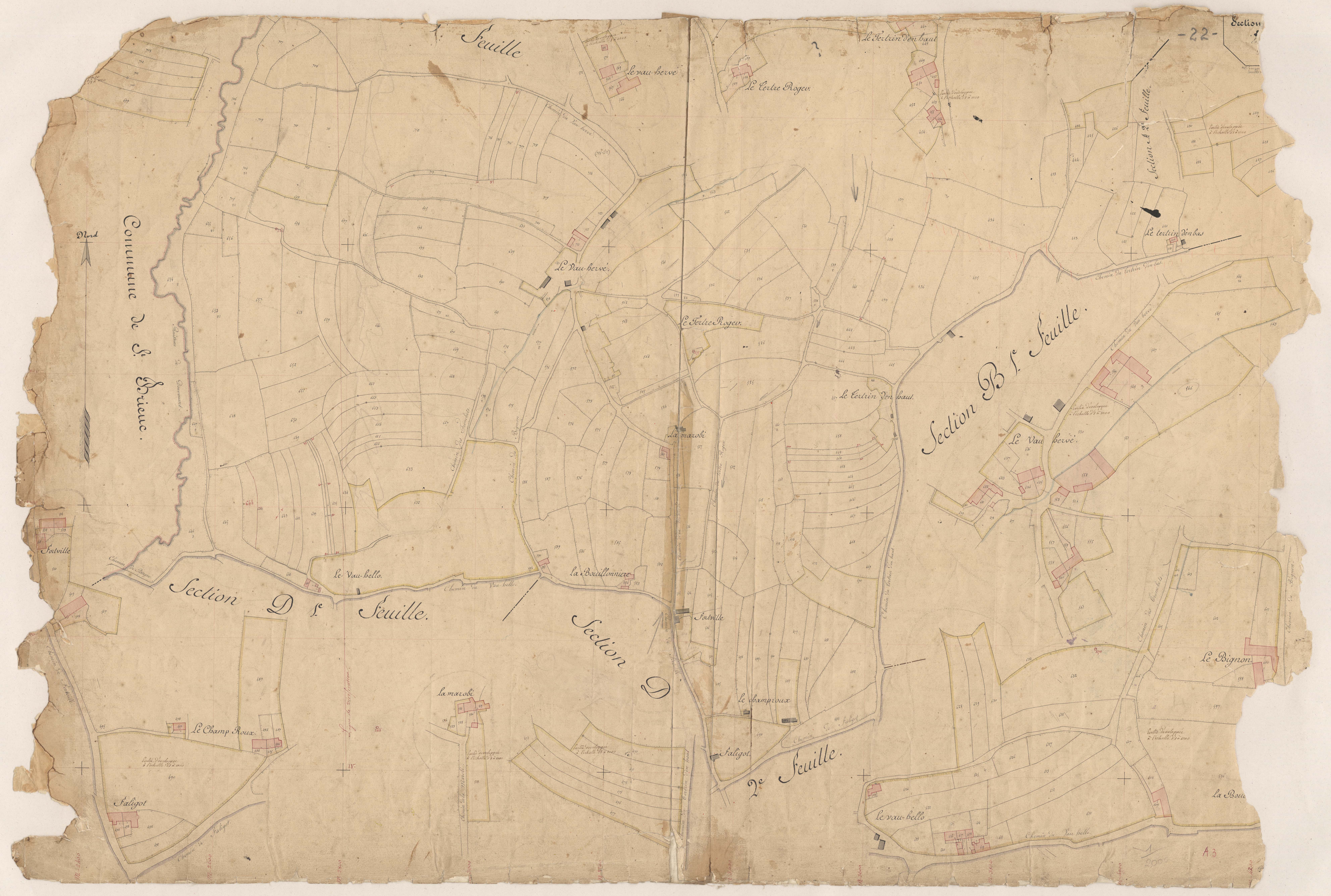 Langueux - Section A, 3e feuille