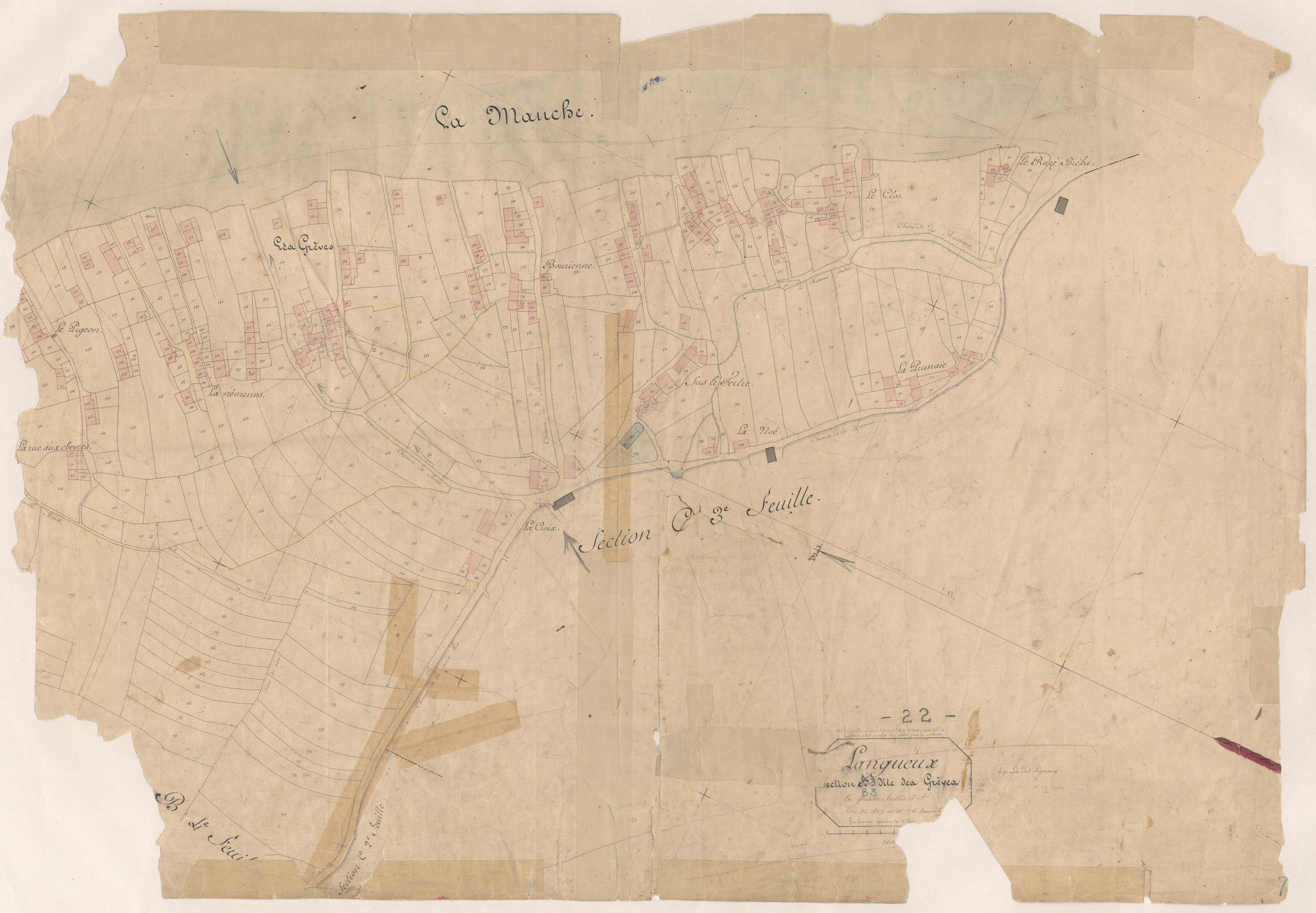 Langueux - Section B, 3e feuille