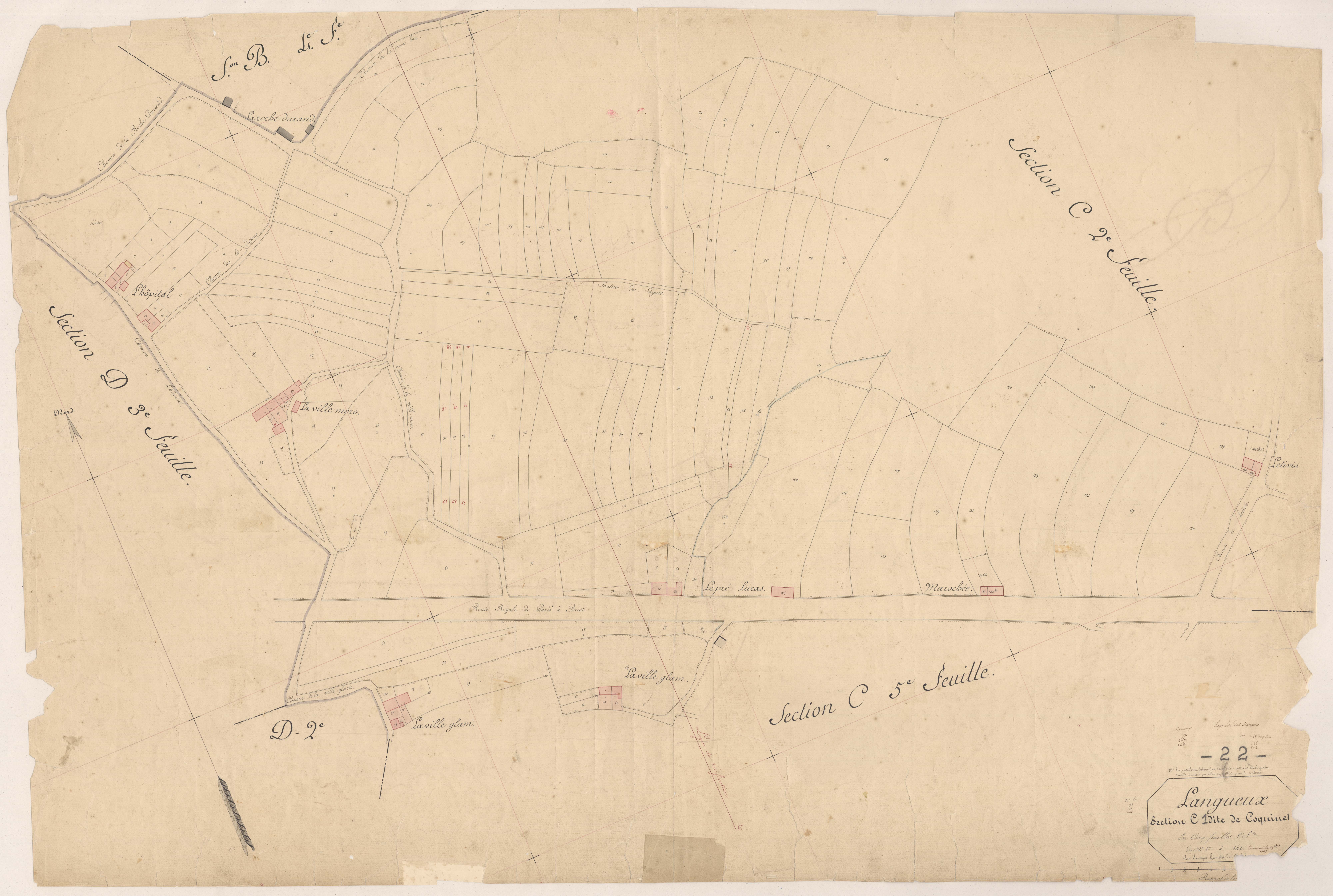 Langueux - Section C, 1re feuille
