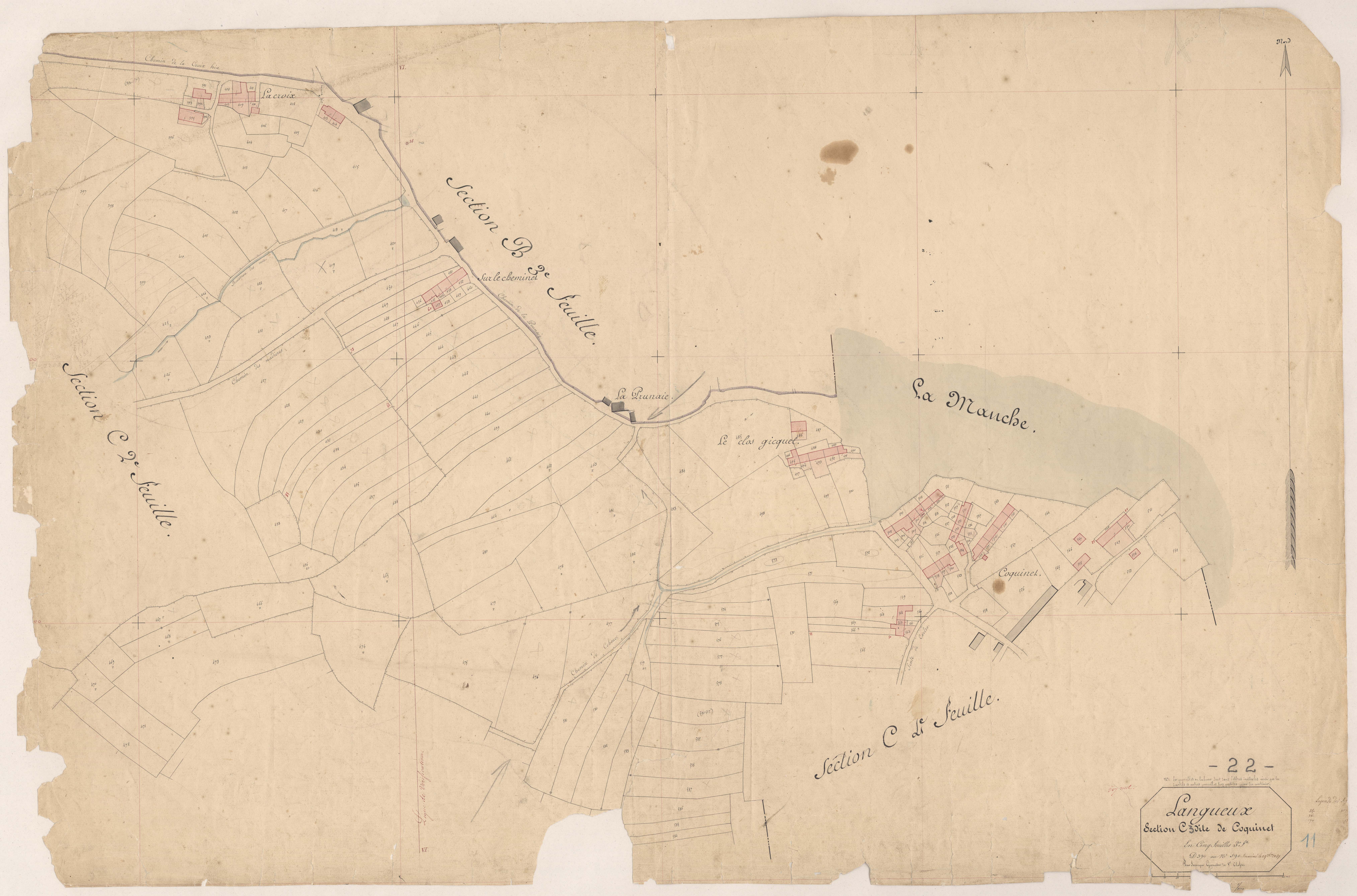 Langueux - Section C, 3e feuille