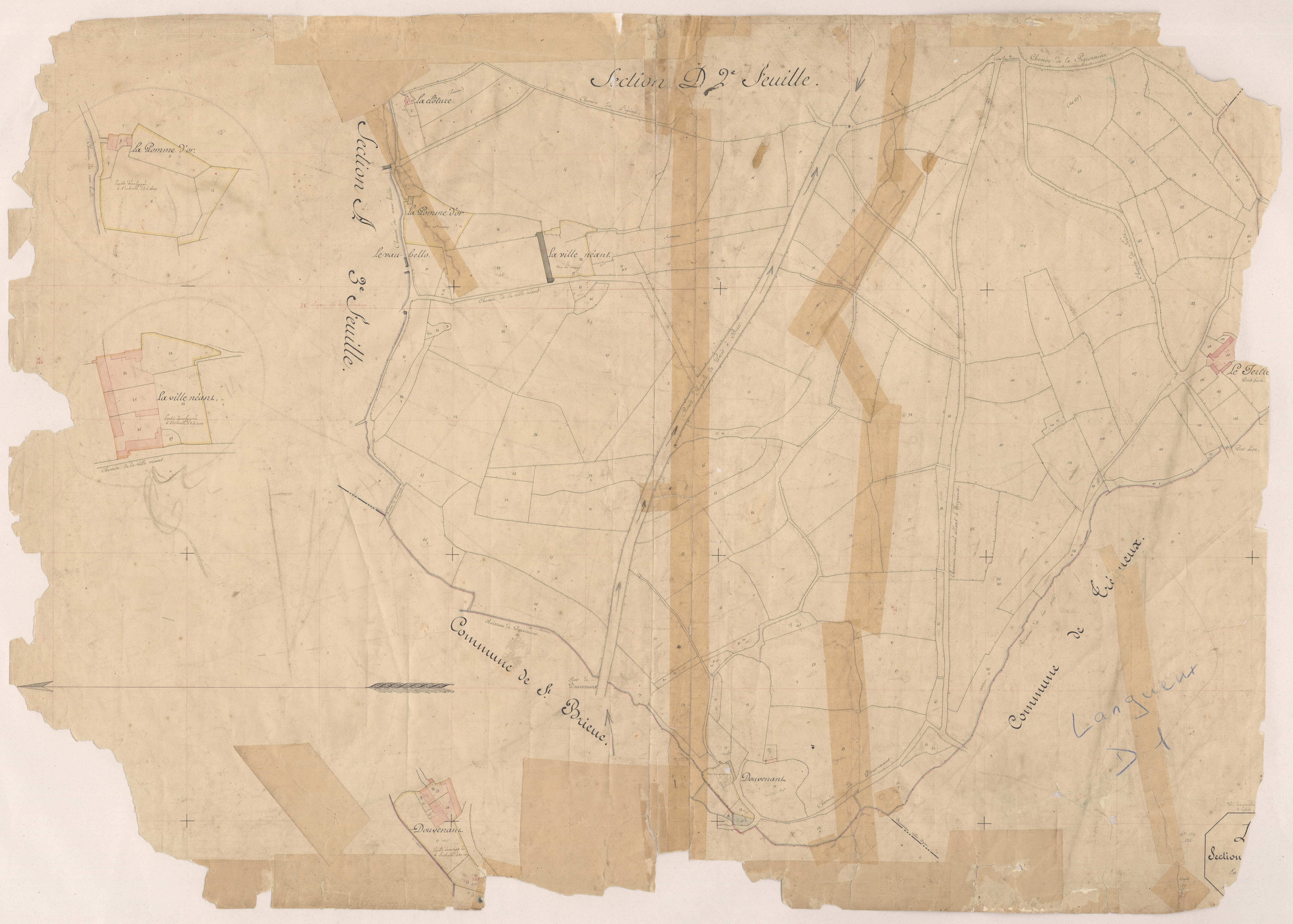 Langueux - Section D, 1re feuille