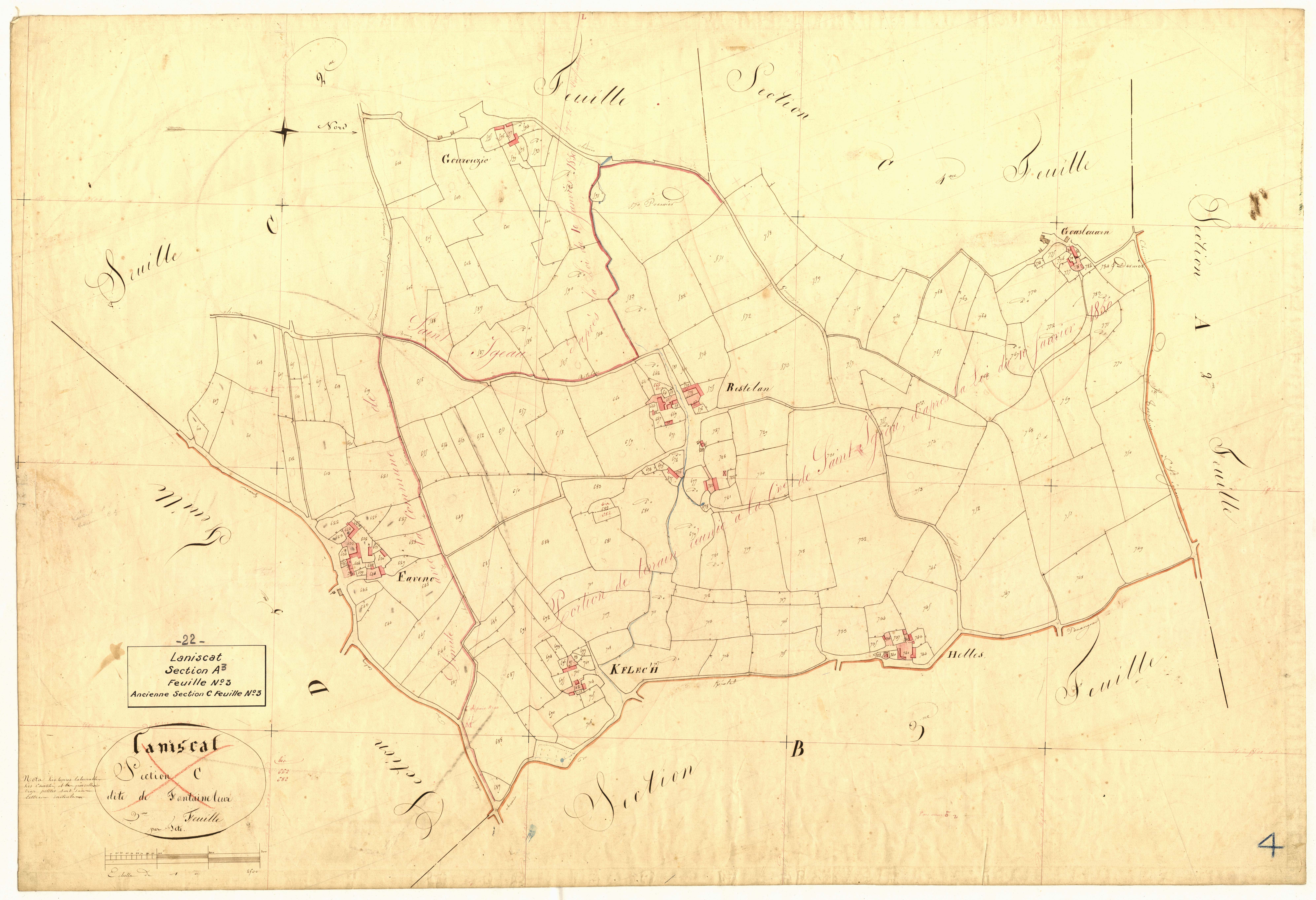 Laniscat - Section A, 3e feuille
