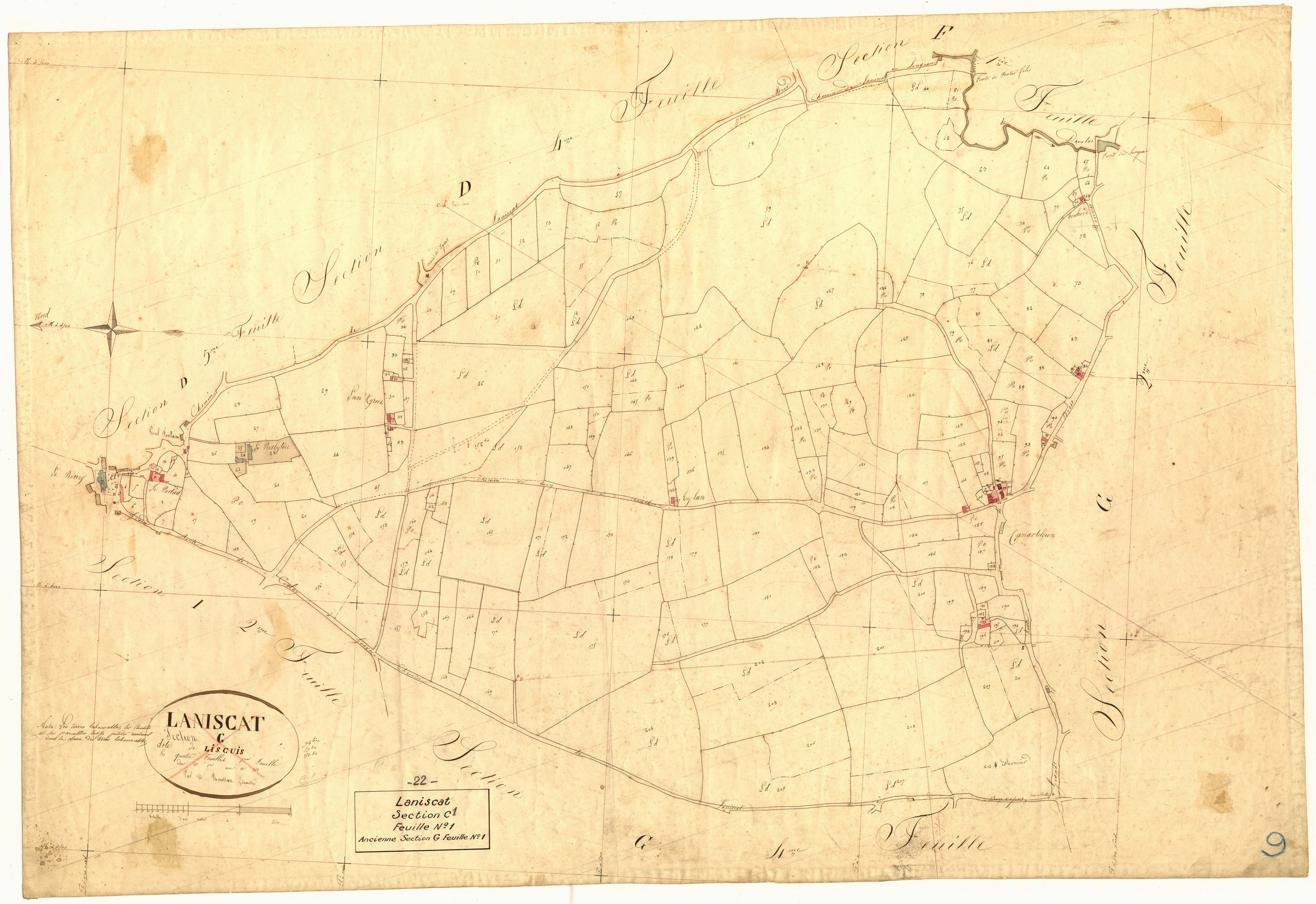 Laniscat - Section C, 1re feuille