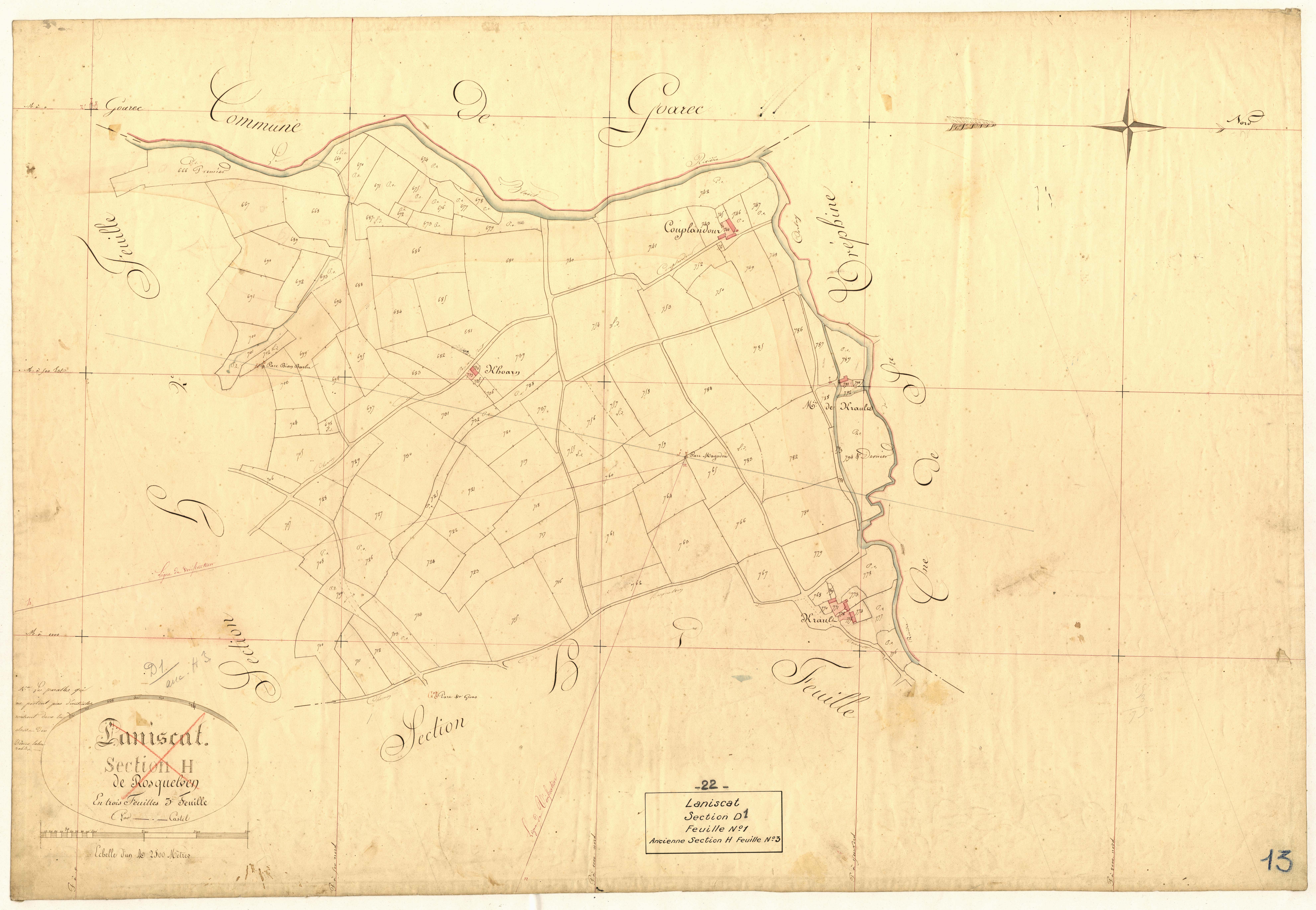 Laniscat - Section D, 1e feuille
