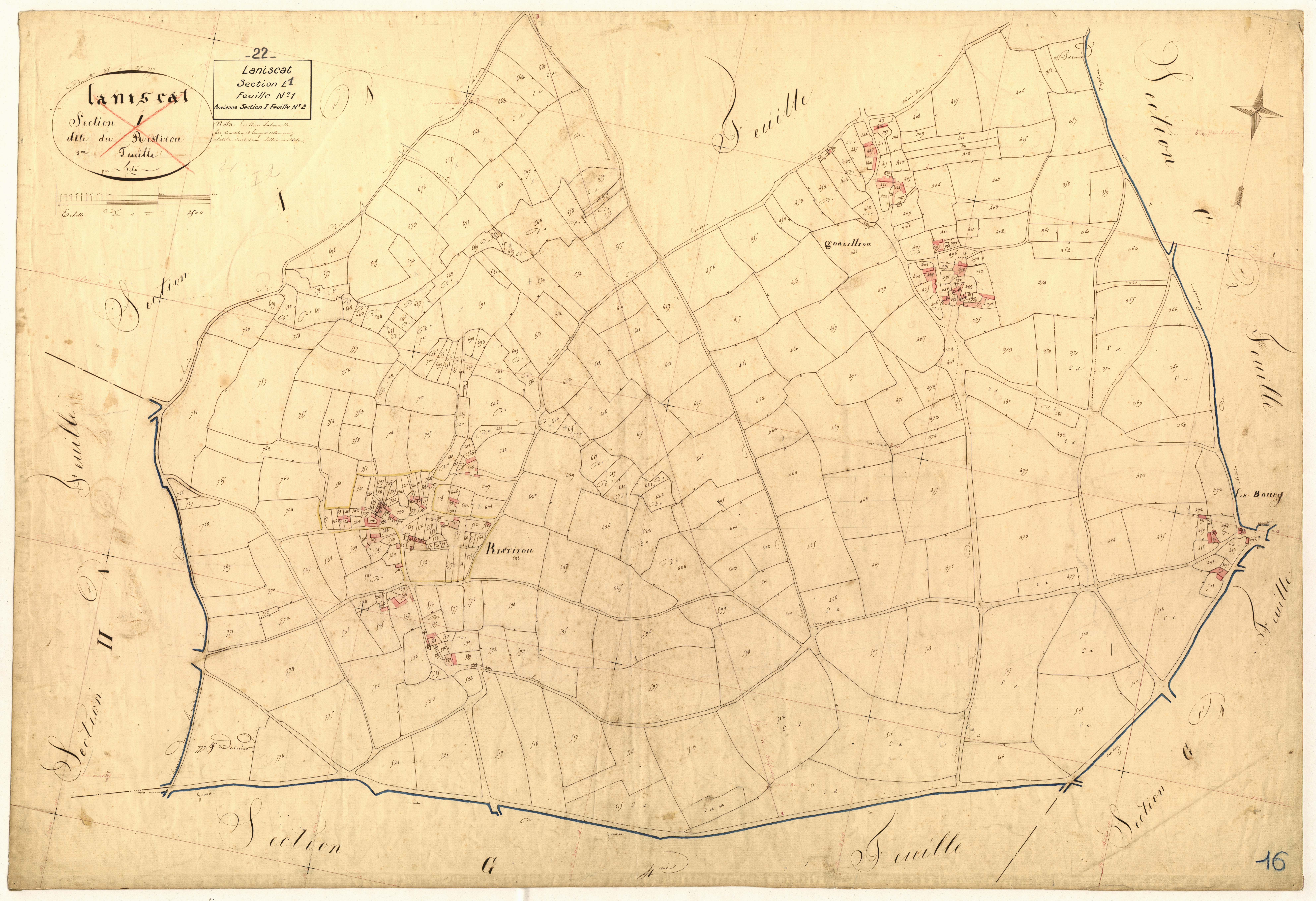 Laniscat - Section E, 1re feuille