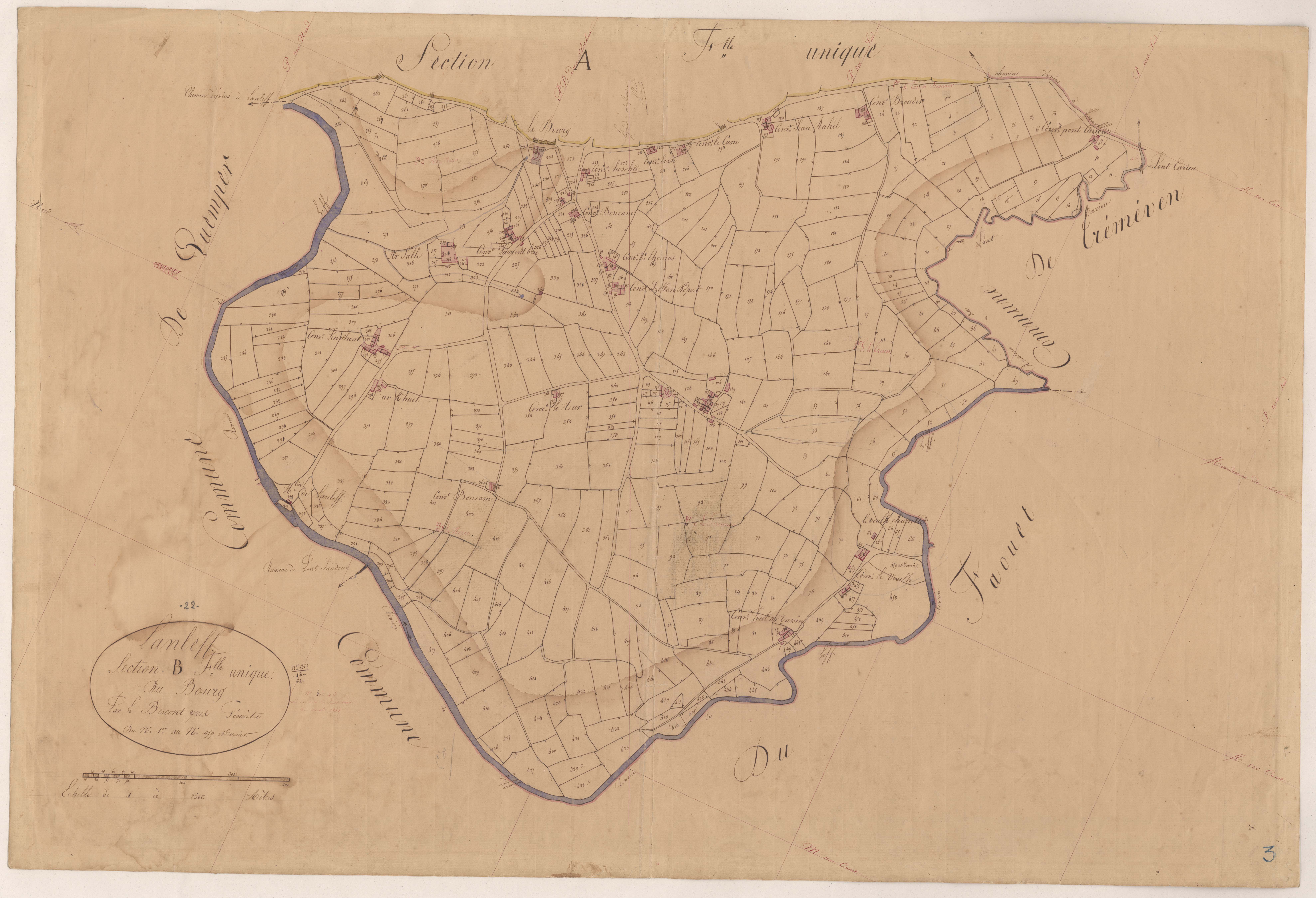 Lanleff - Section B, feuille unique