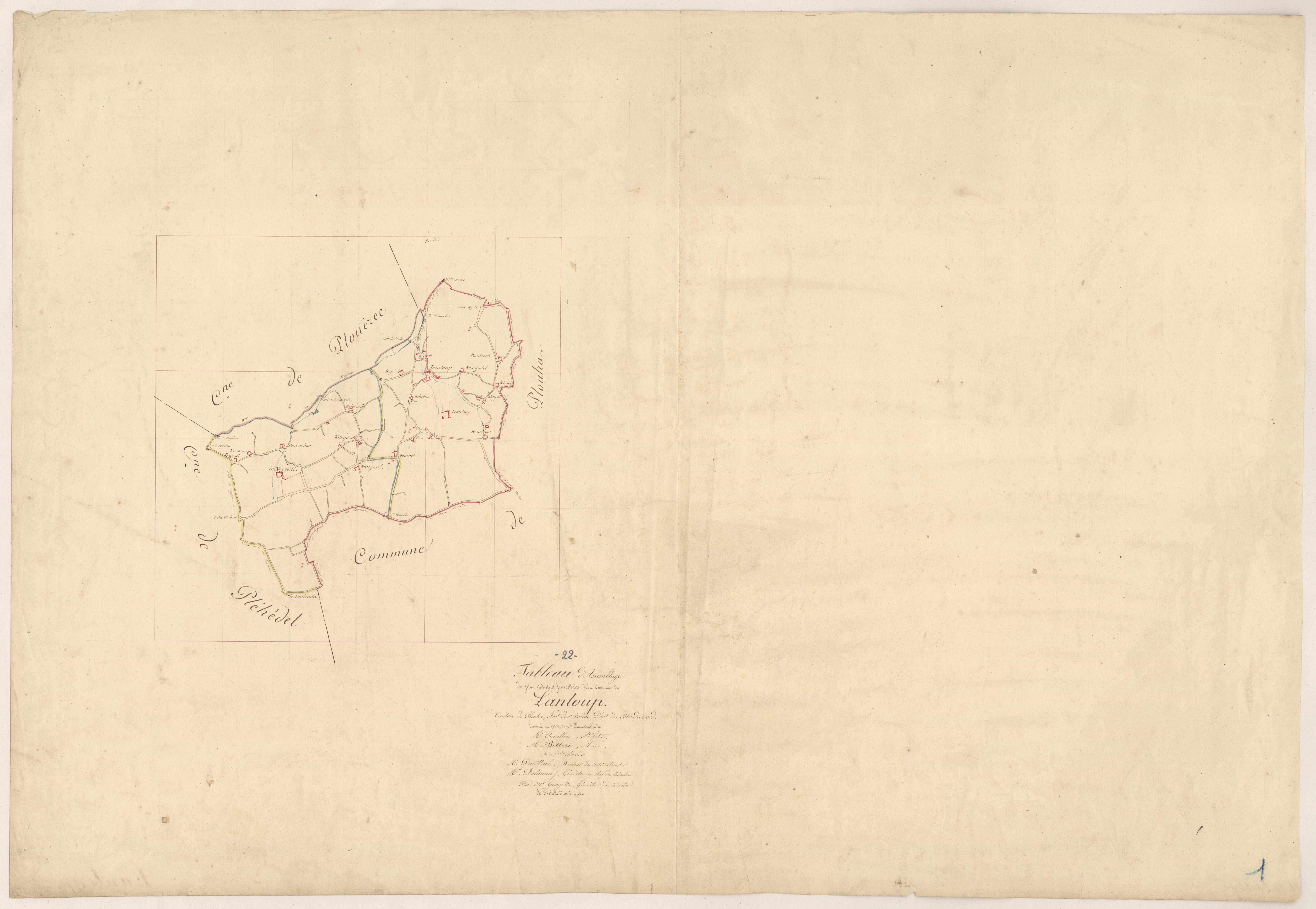 Lanloup - Tableau d'assemblage