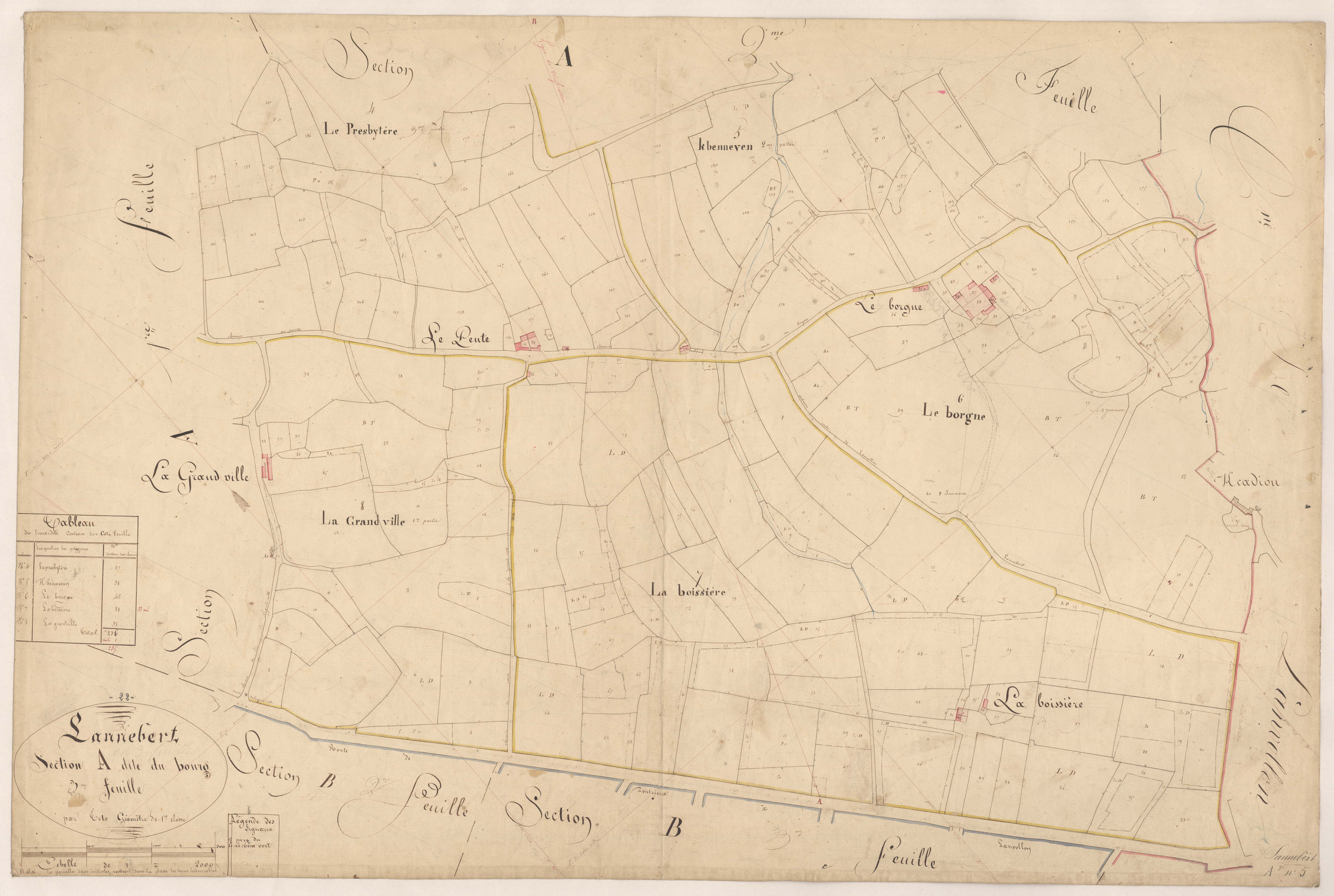Lannebert - Section A, 3e feuille