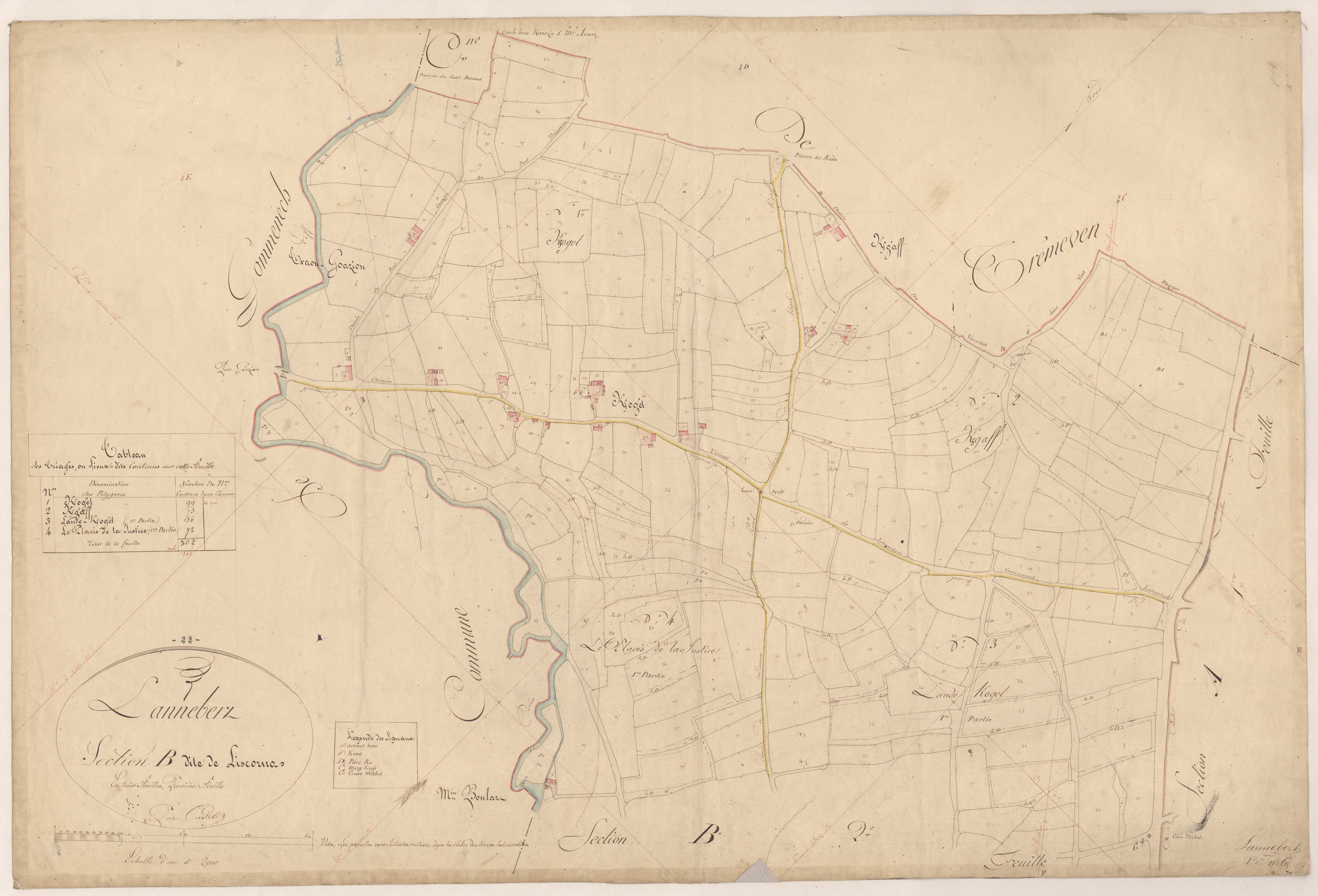 Lannebert - Section B, 1re feuille