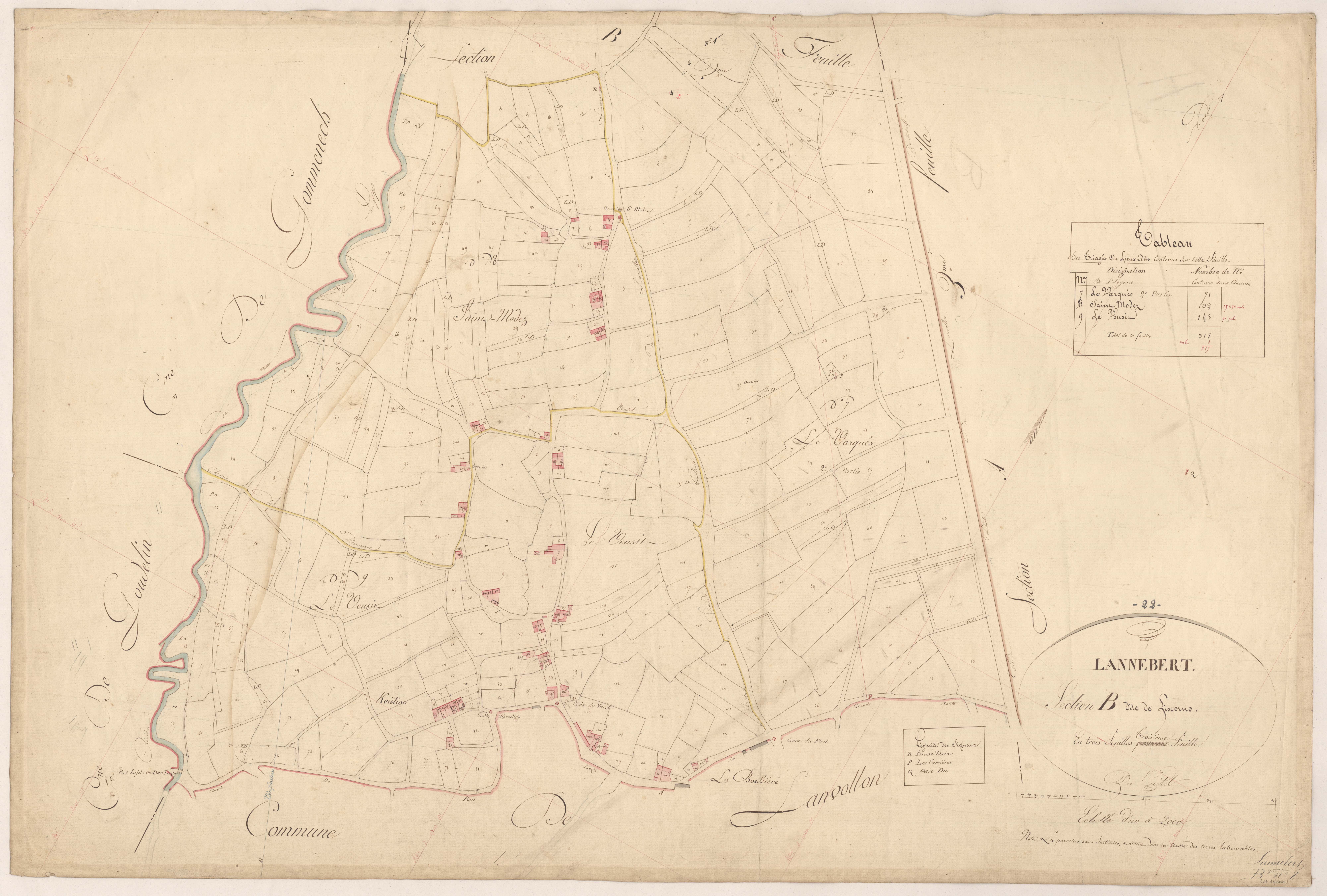 Lannebert - Section B, 3e feuille