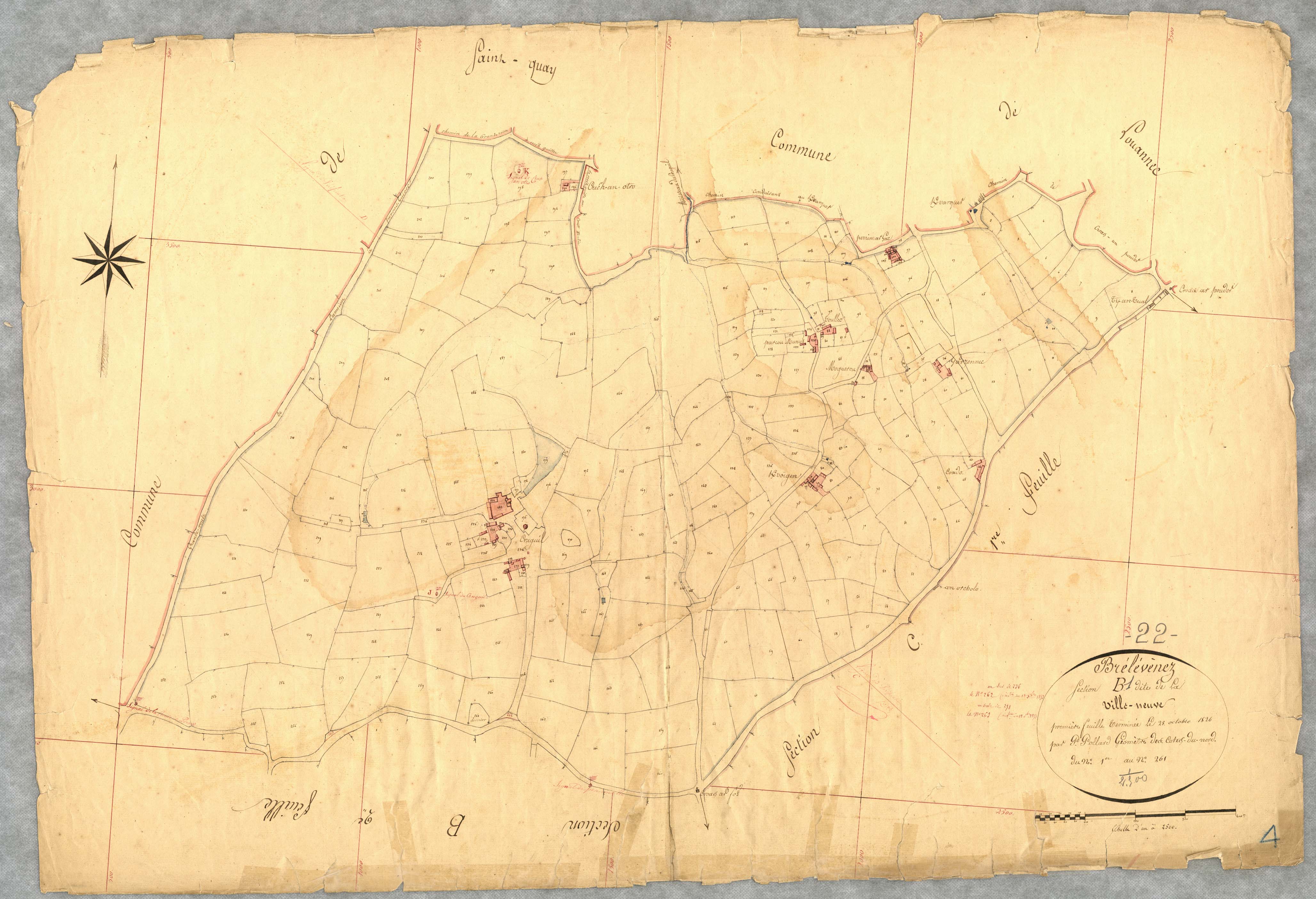 Lannion - Section B, 1re feuille