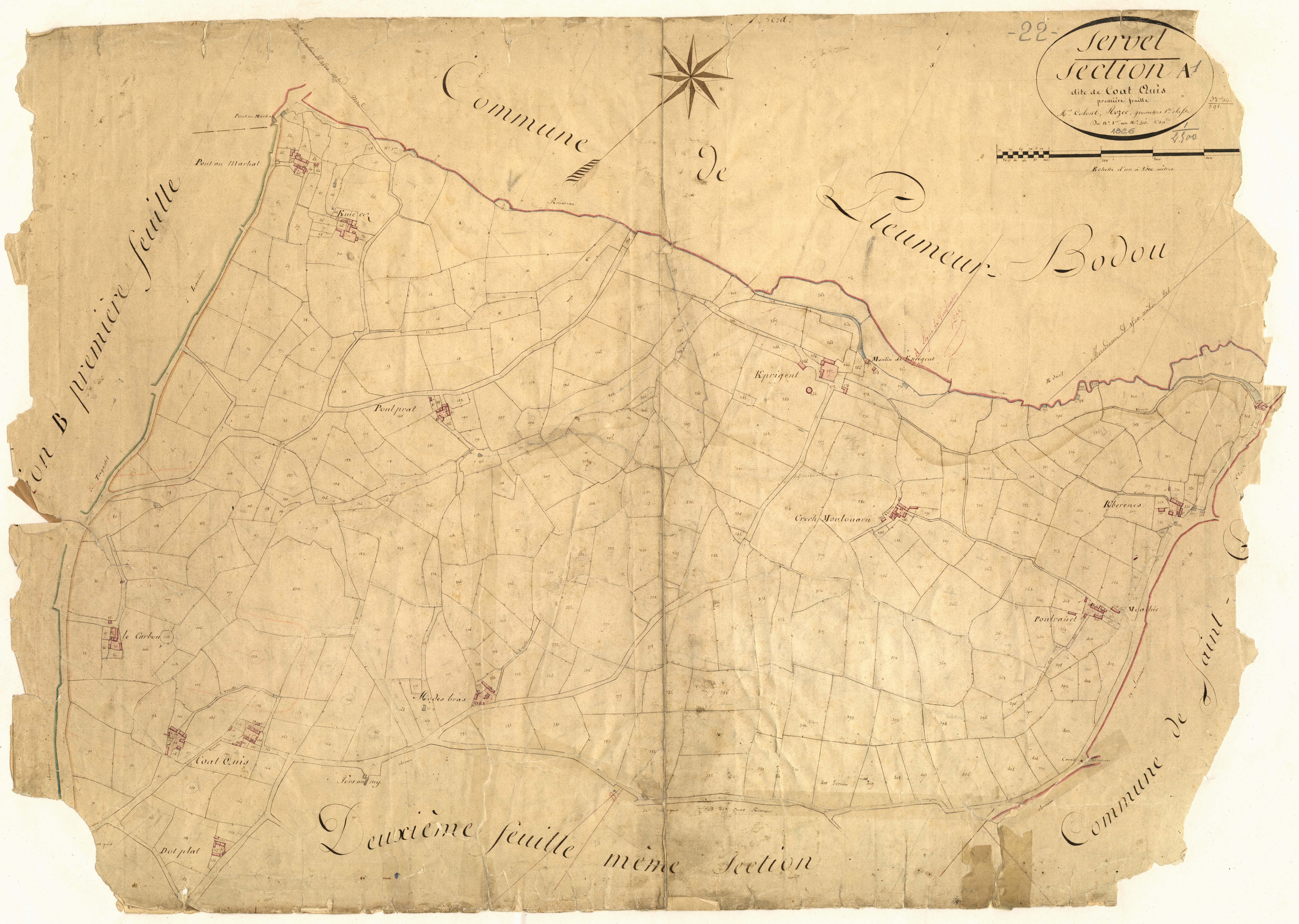 Lannion - Section A, 1re feuille