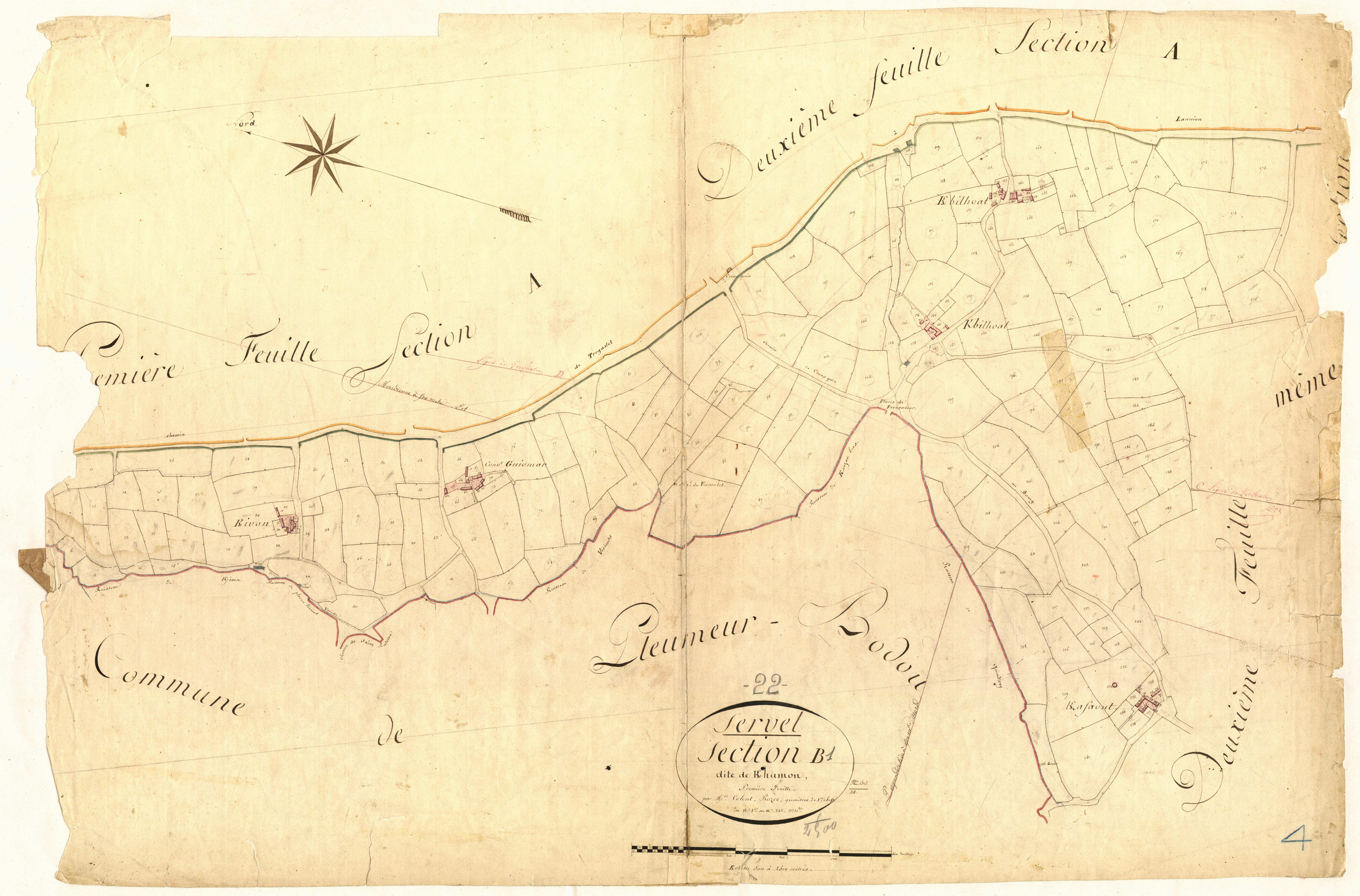 Lannion - Section B, 1re feuille