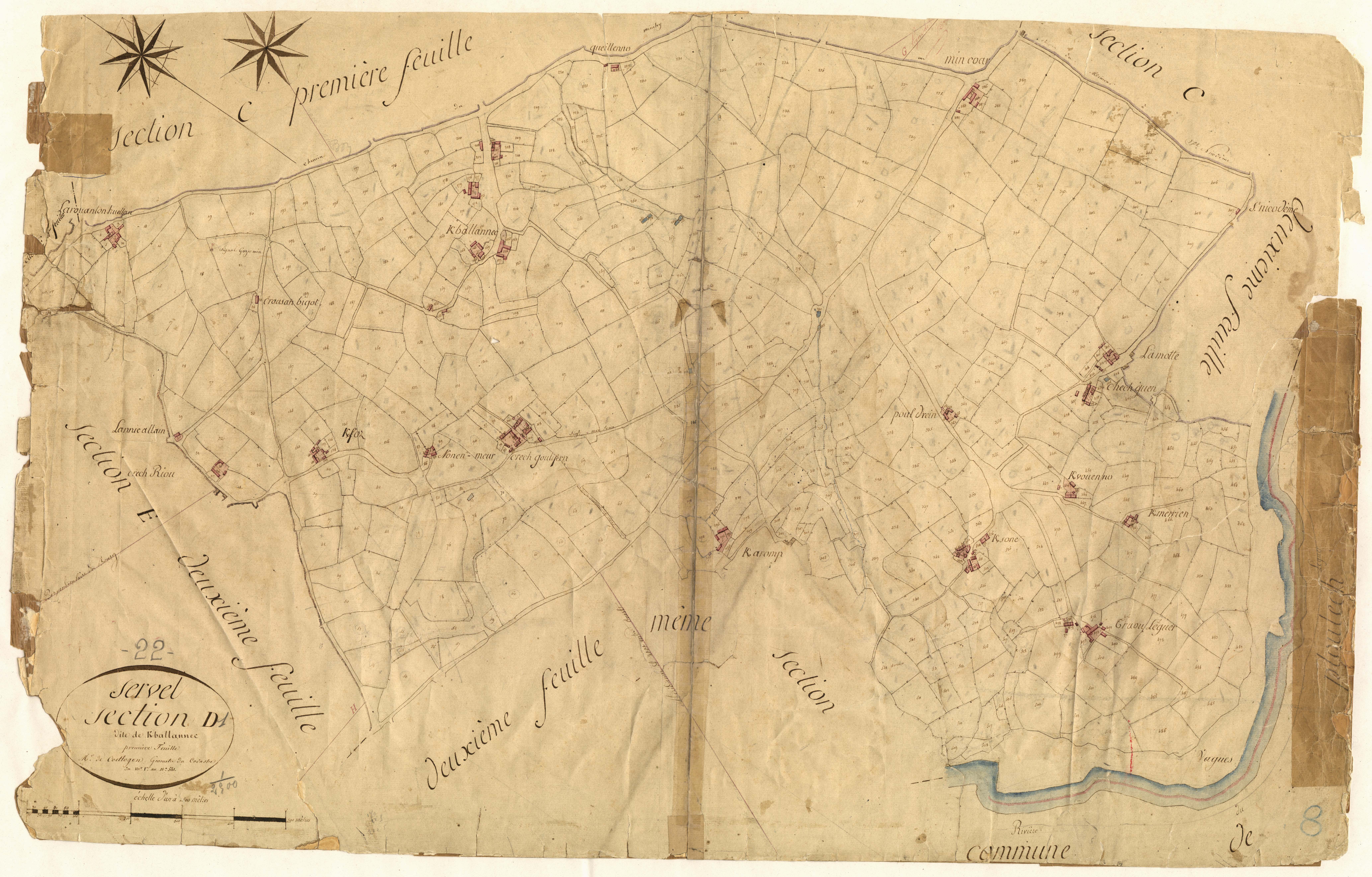 Lannion - Section D, 1re feuille
