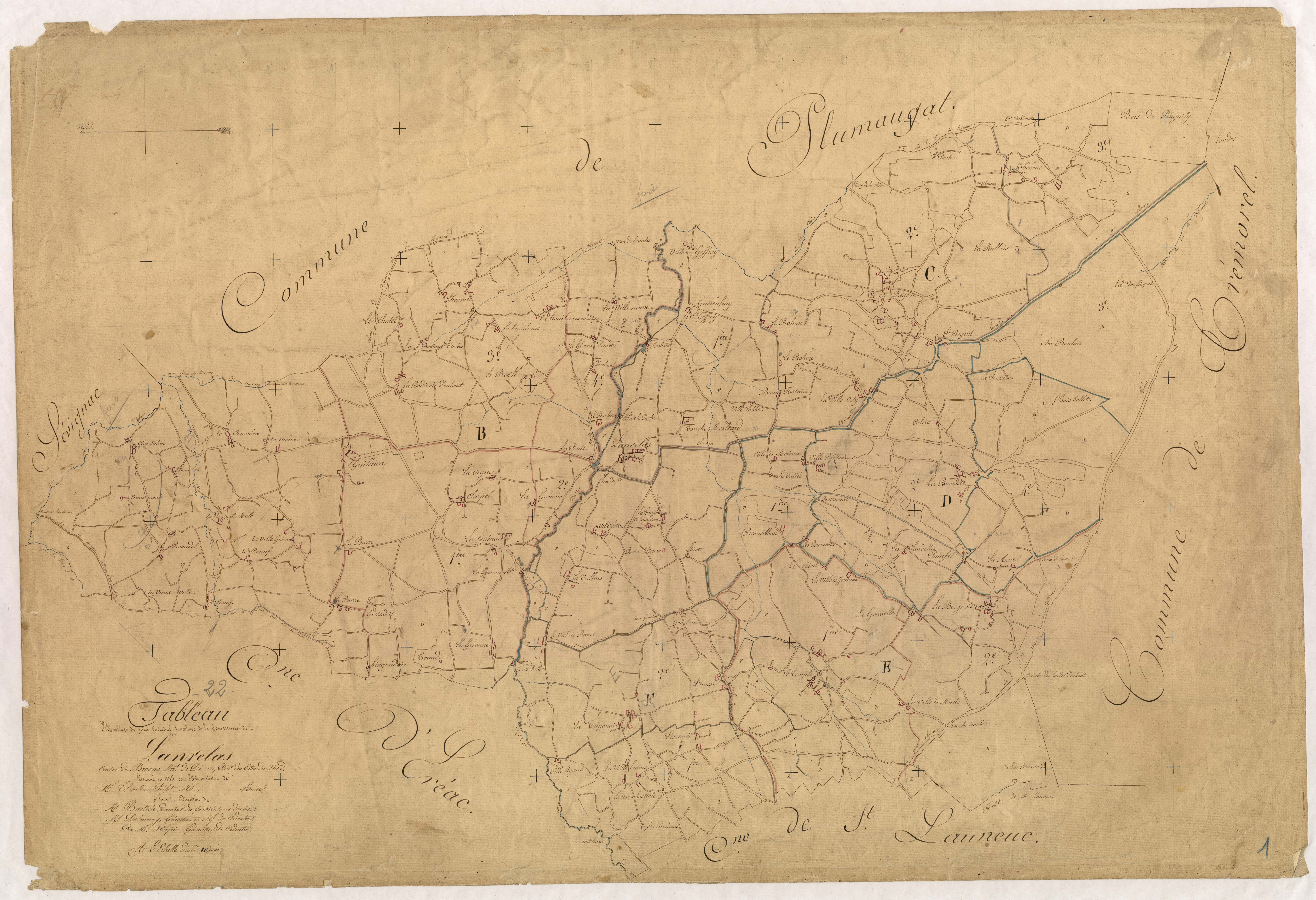 Lanrelas - Tableau d'assemblage