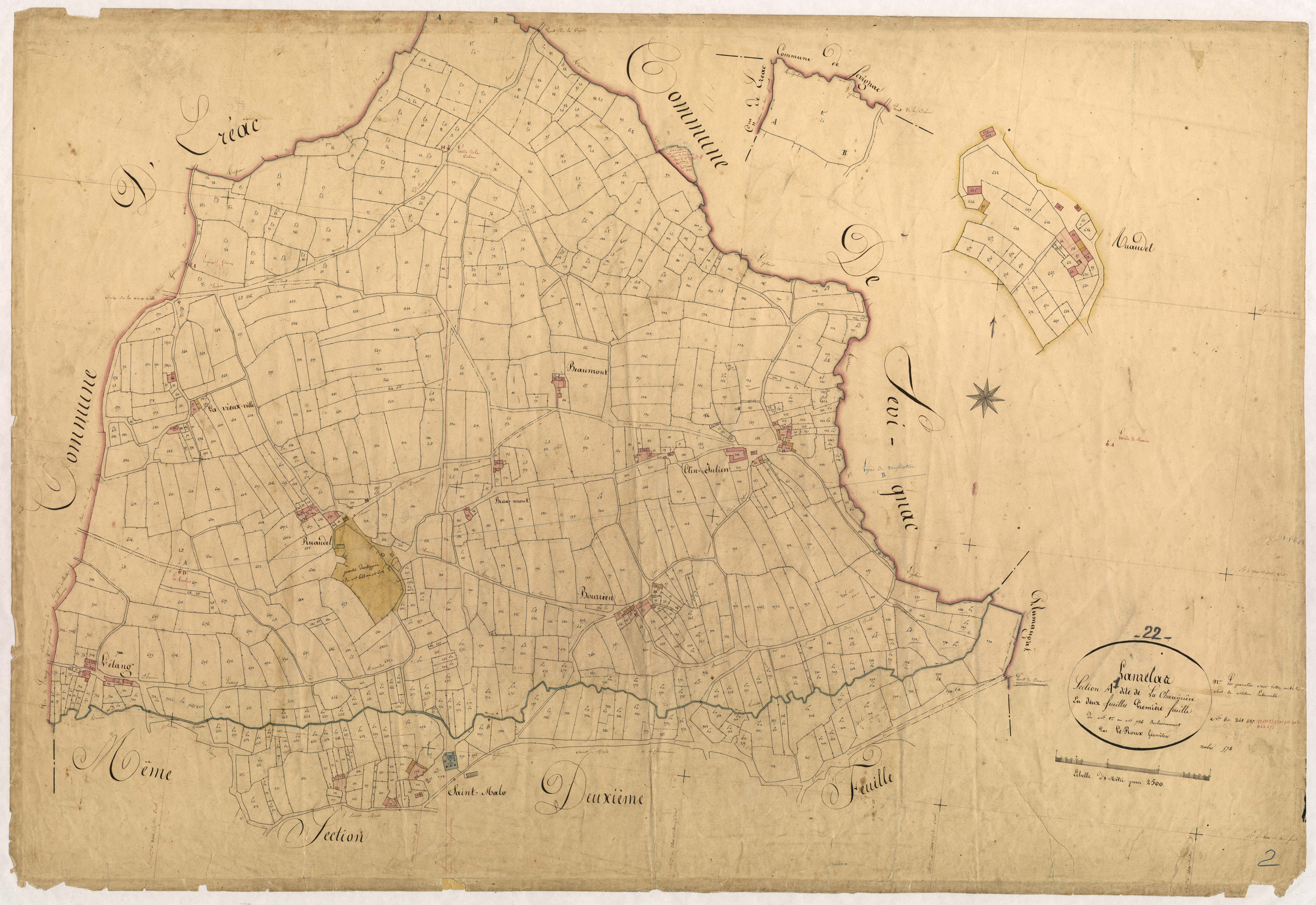 Lanrelas - Section A, 1re feuille